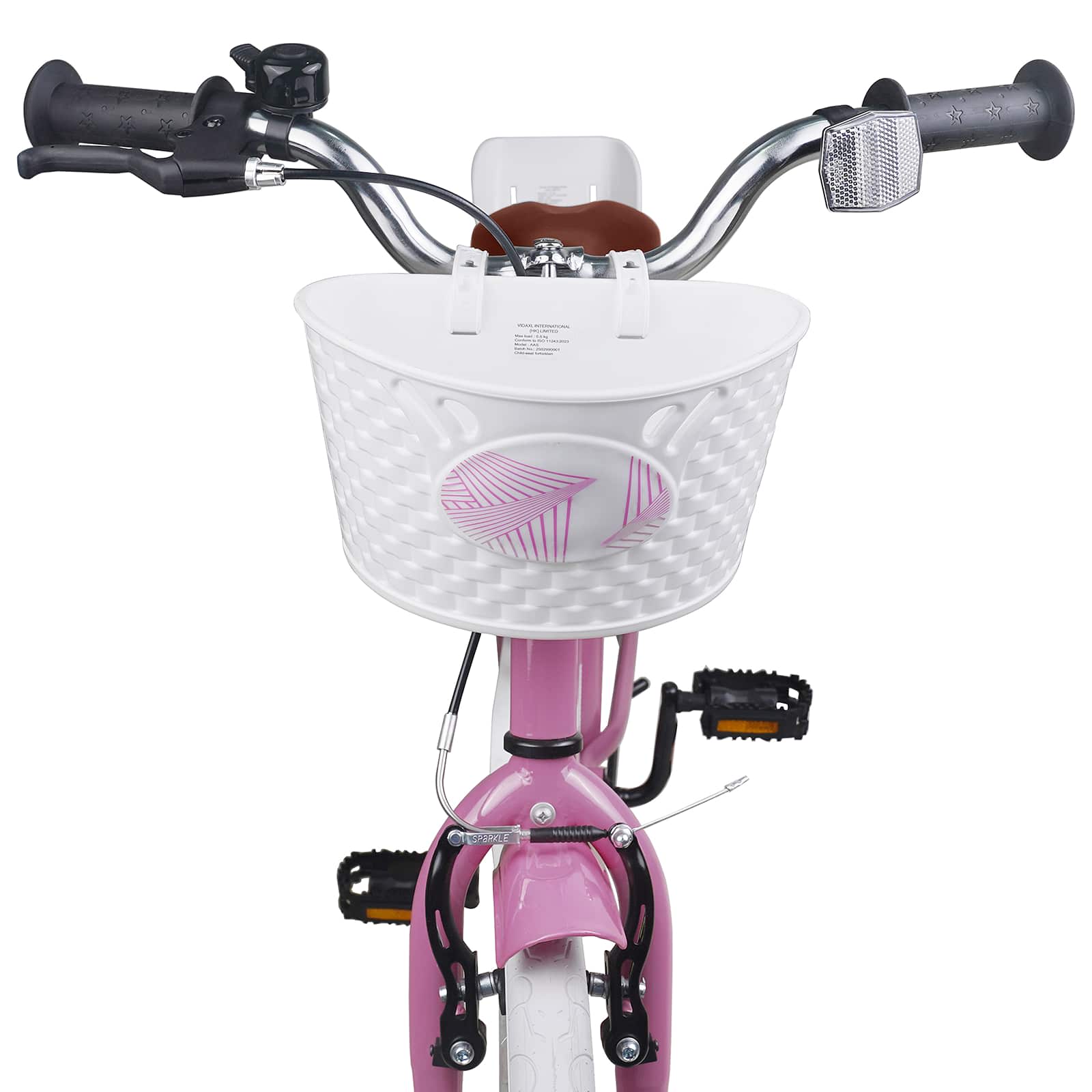Kinderfahrrad 18 Zoll für 5-7 Jahre alt Hellrosa