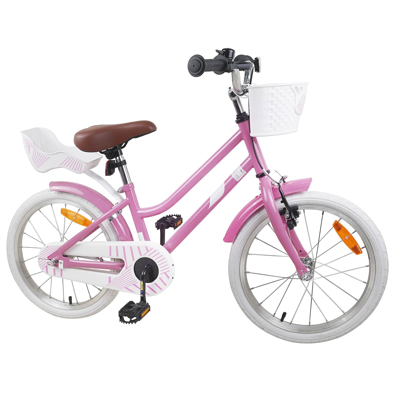 Kinderfahrrad 18 Zoll für 5-7 Jahre alt Hellrosa