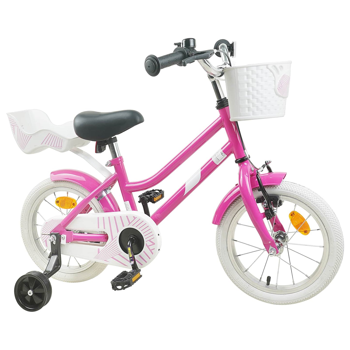 Kinderfahrrad 12 Zoll für 2-4 Jahre alt Dunkelrosa