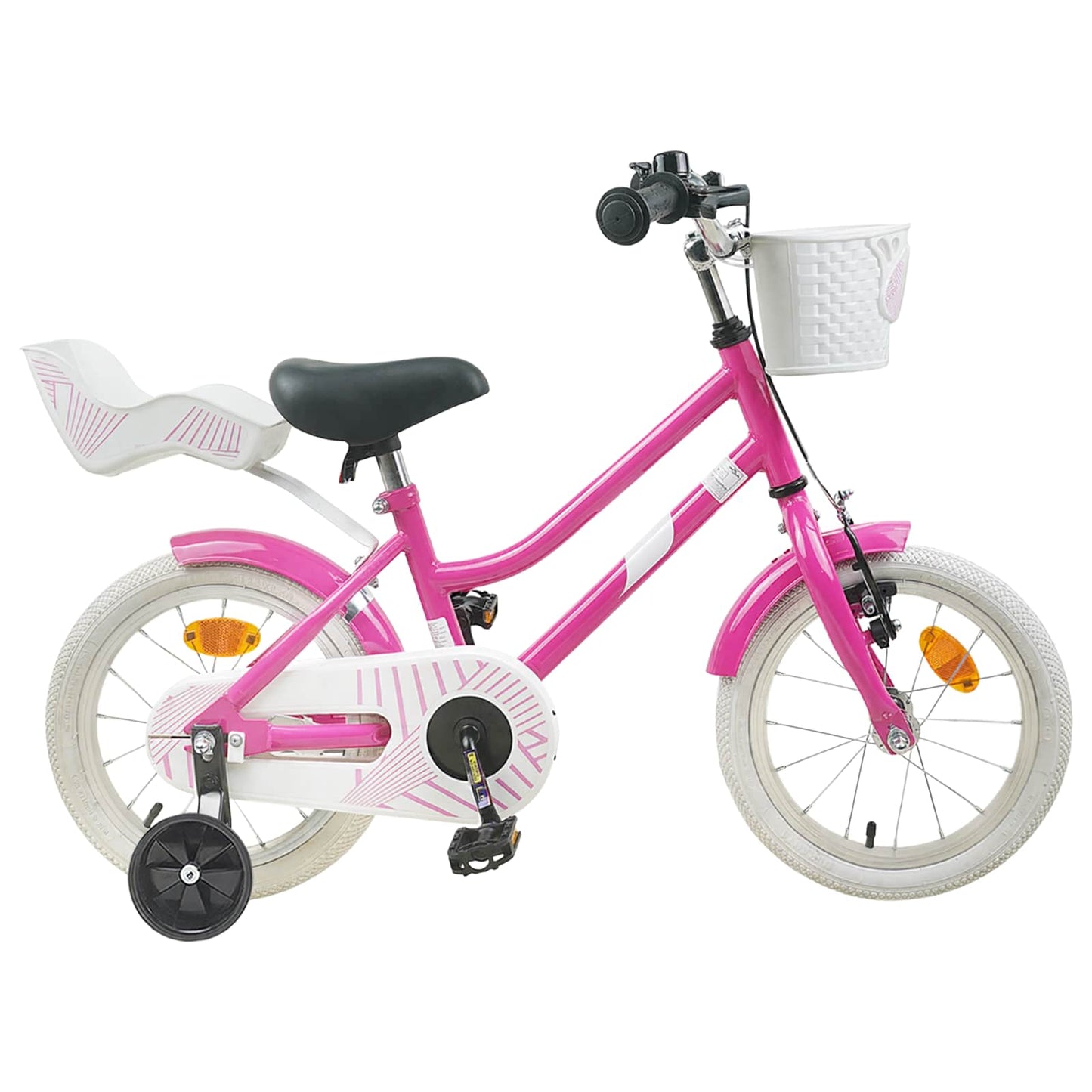 Kinderfahrrad 16 Zoll für 4-6 Jahre alt Dunkelrosa