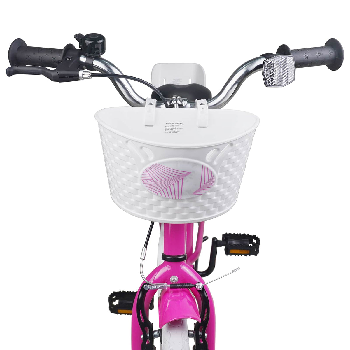 Kinderfahrrad 18 Zoll für 5-7 Jahre alt Dunkelrosa