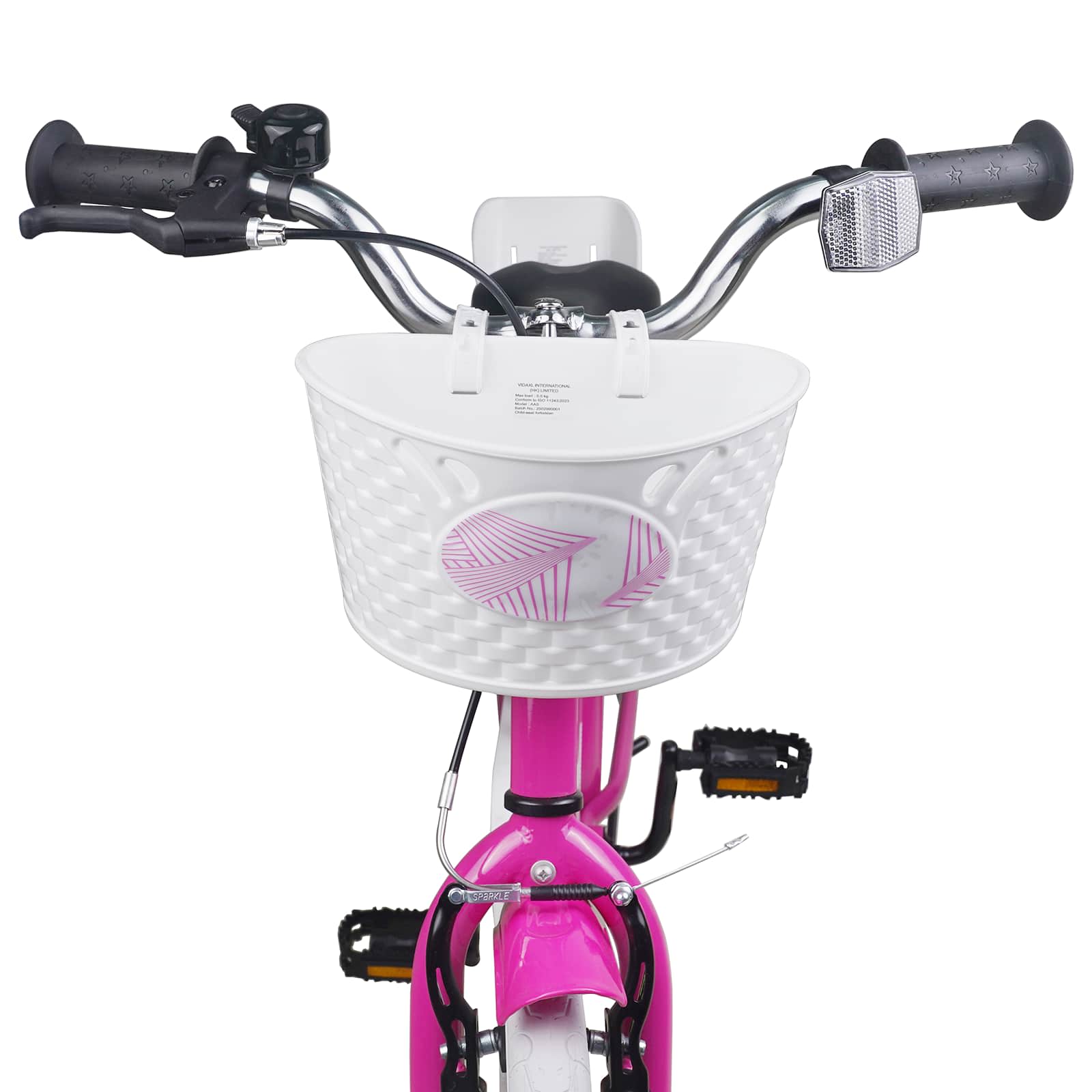 Kinderfahrrad 18 Zoll für 5-7 Jahre alt Dunkelrosa
