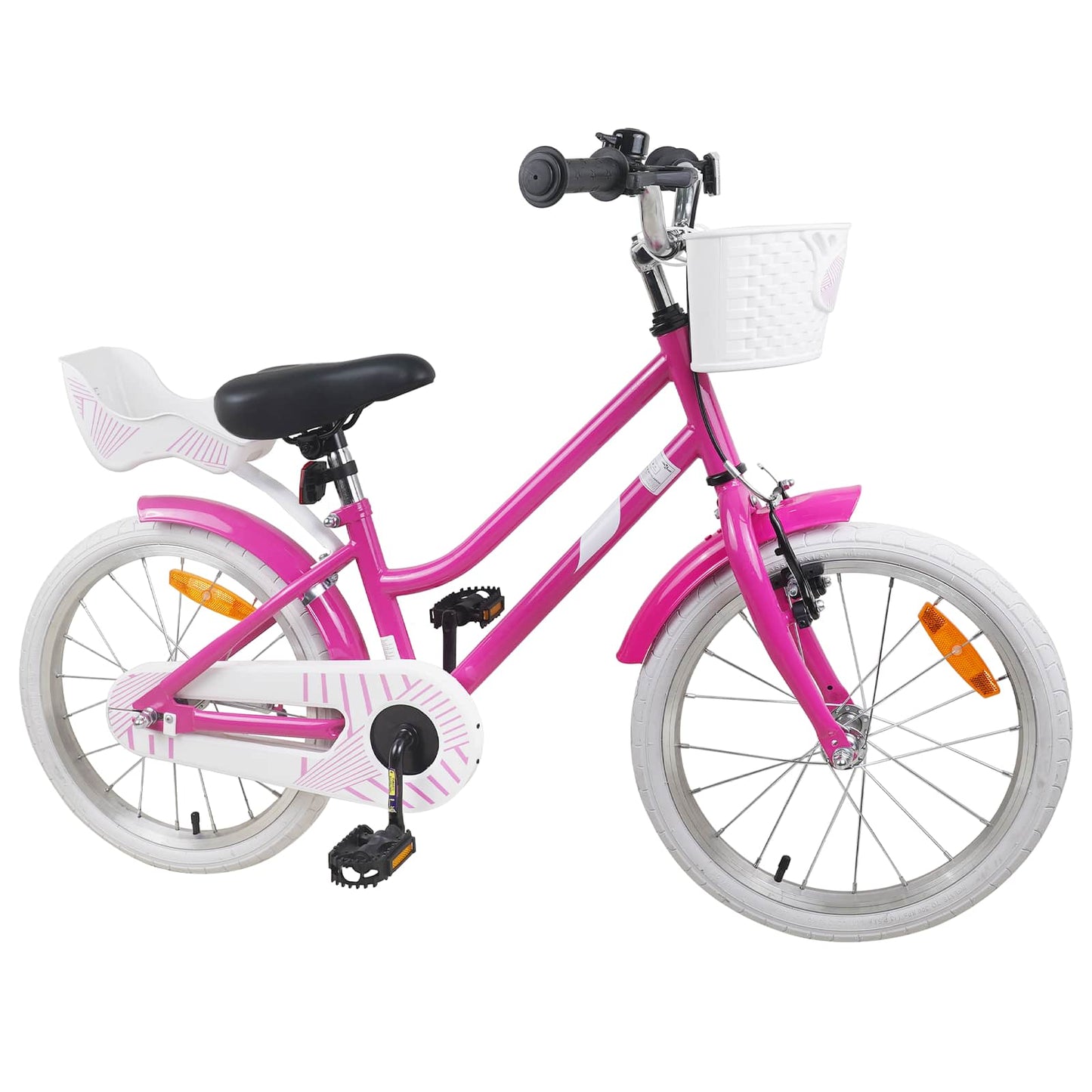 Kinderfahrrad 18 Zoll für 5-7 Jahre alt Dunkelrosa