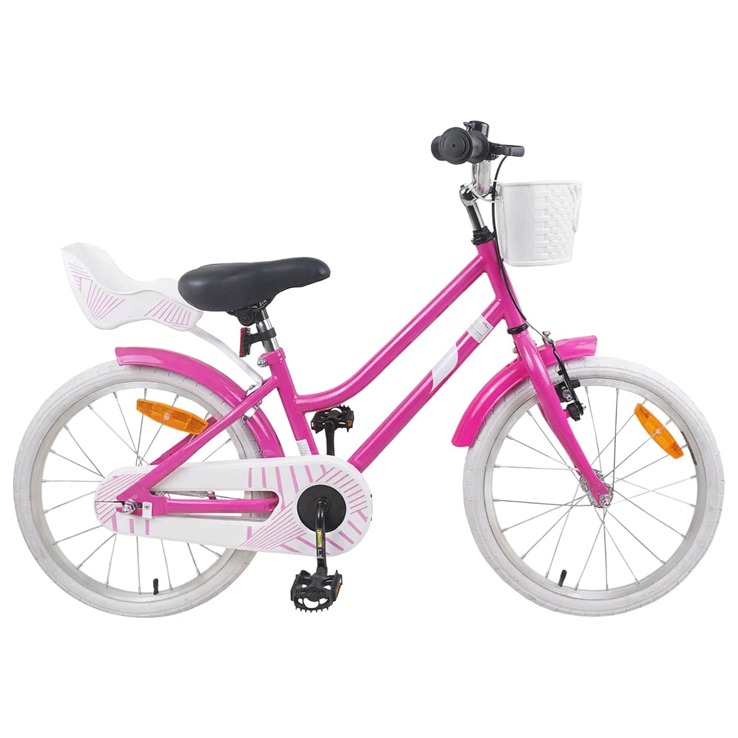Kinderfahrrad 18 Zoll für 5-7 Jahre alt Dunkelrosa