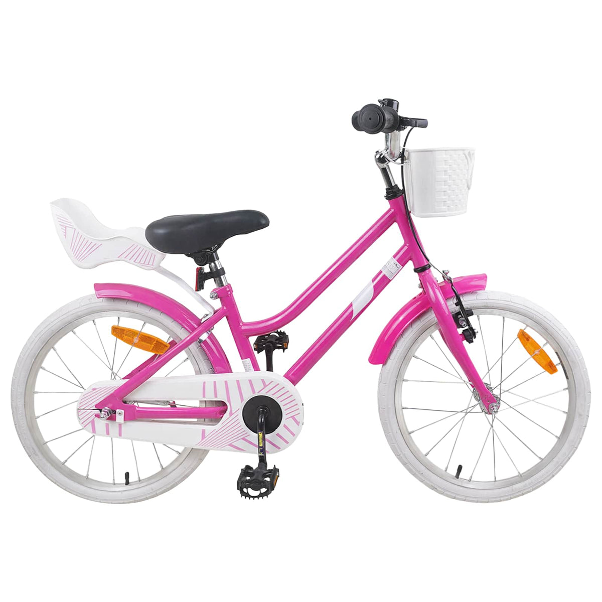 Kinderfahrrad 18 Zoll für 5-7 Jahre alt Dunkelrosa