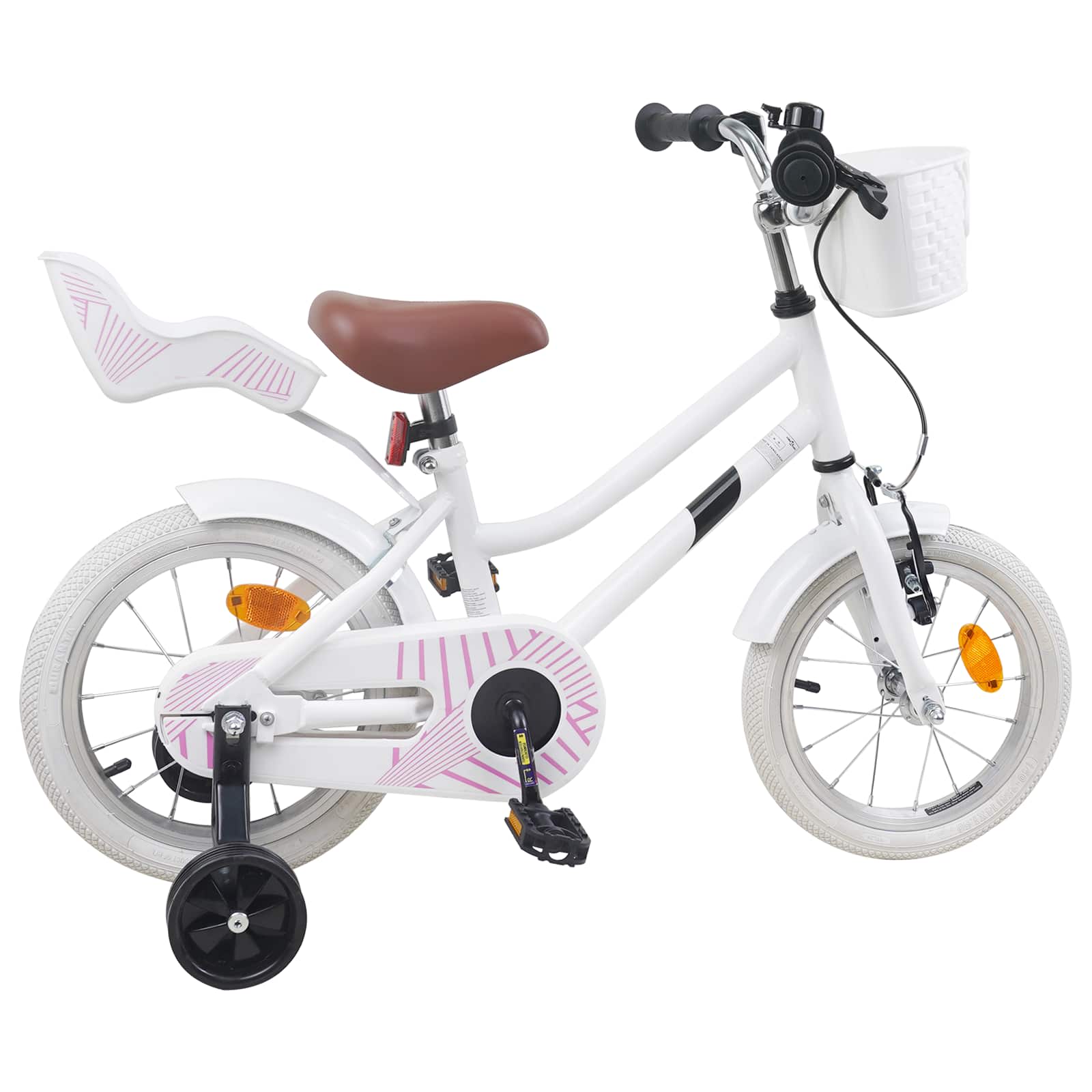 Kinderfahrrad 14 Zoll für 3-5 Jahre alt Weiß
