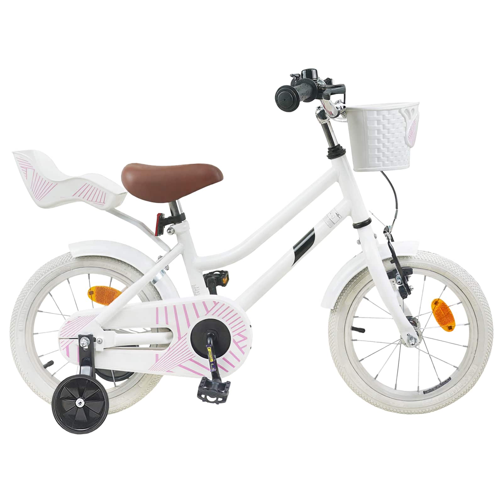 Kinderfahrrad 14 Zoll für 3-5 Jahre alt Weiß