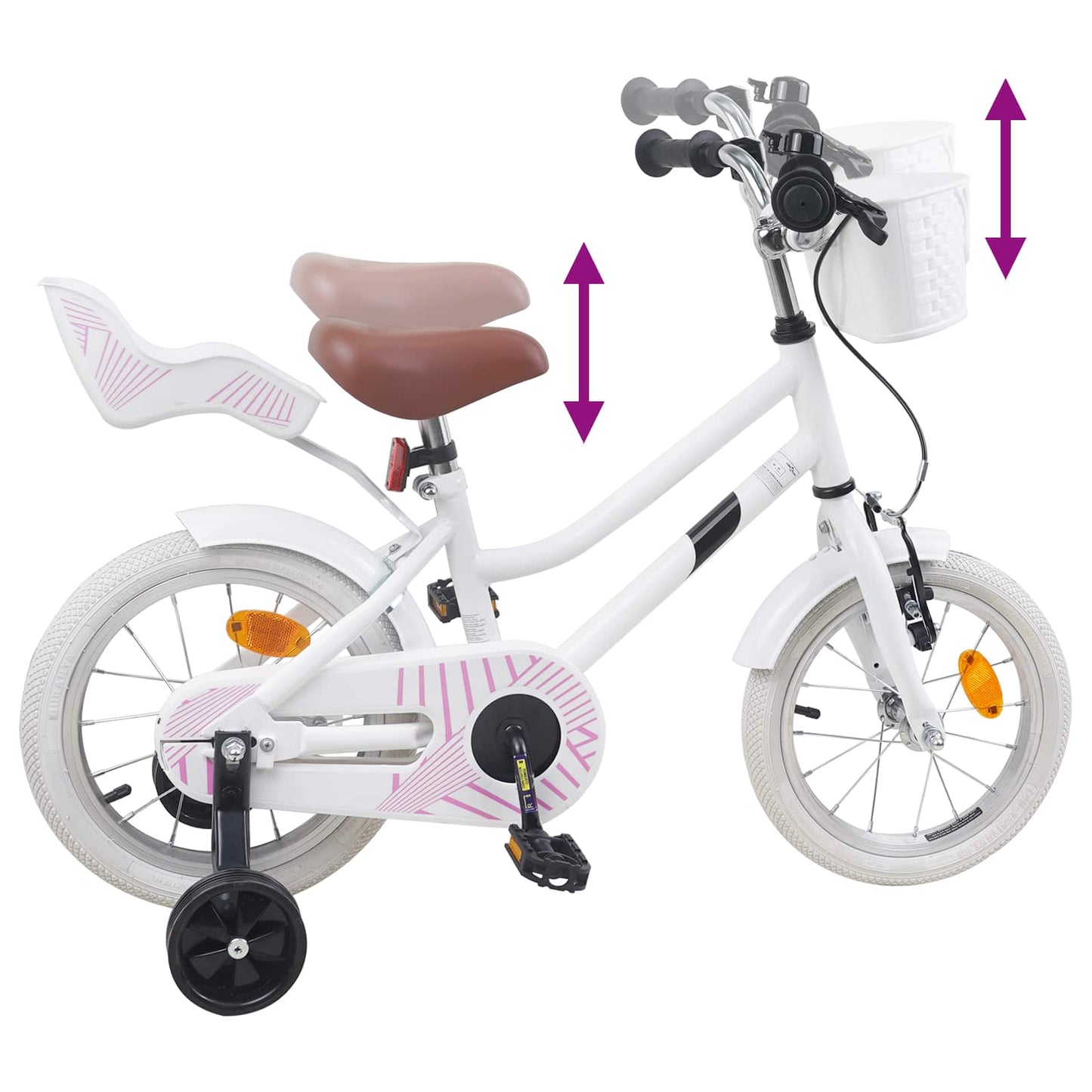 Kinderfahrrad 16 Zoll für 4-6 Jahre alt Weiß