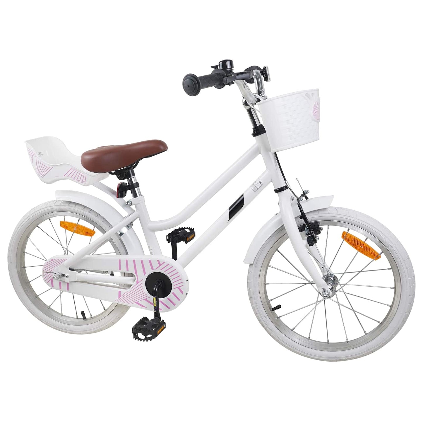 Kinderfahrrad 18 Zoll für 5-7 Jahre alt Weiß