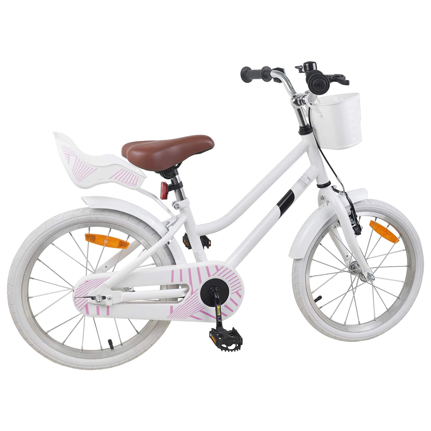 Kinderfahrrad 18 Zoll für 5-7 Jahre alt Weiß
