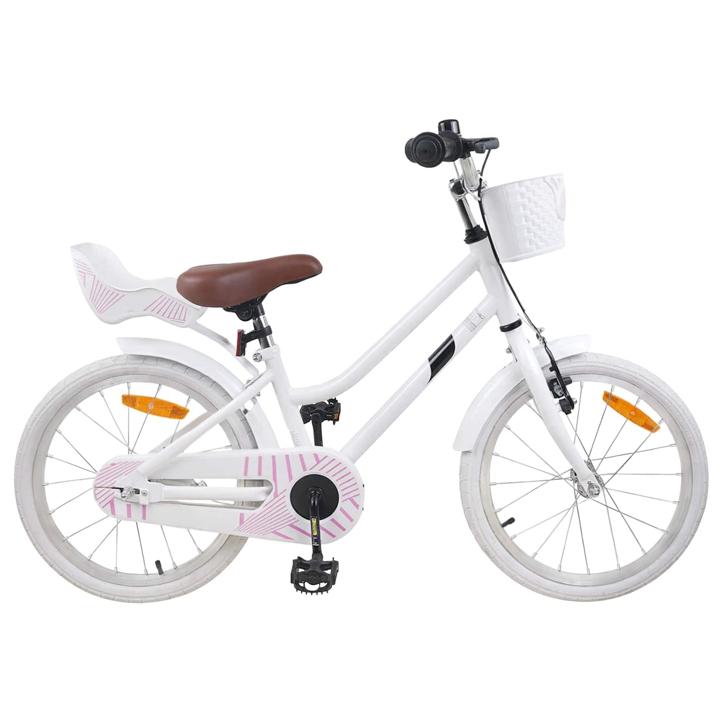 Kinderfahrrad 18 Zoll für 5-7 Jahre alt Weiß