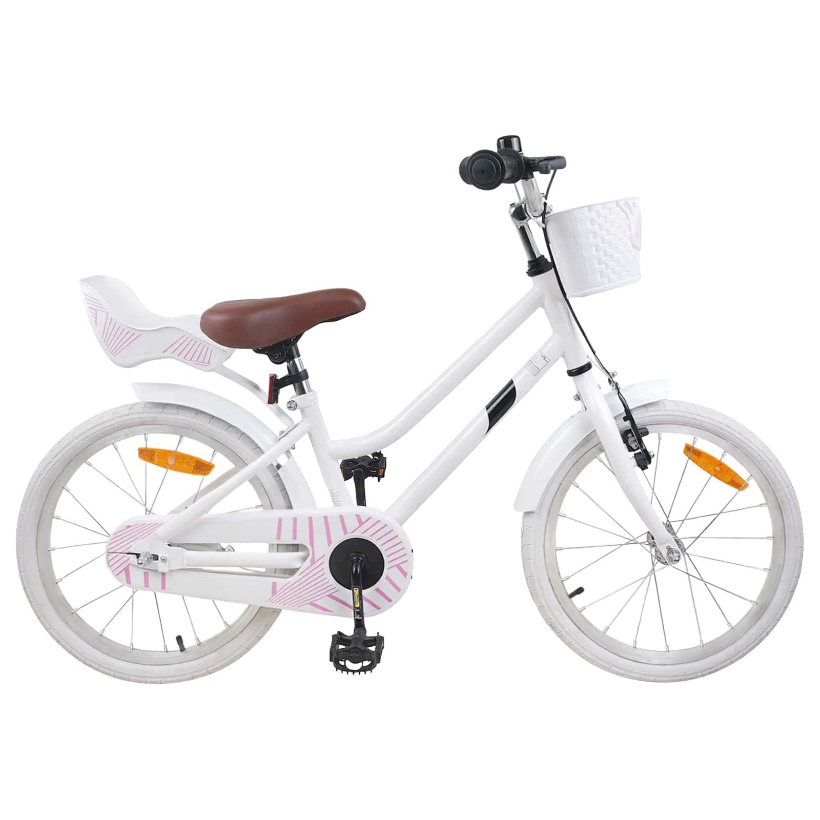 Kinderfahrrad 18 Zoll für 5-7 Jahre alt Weiß