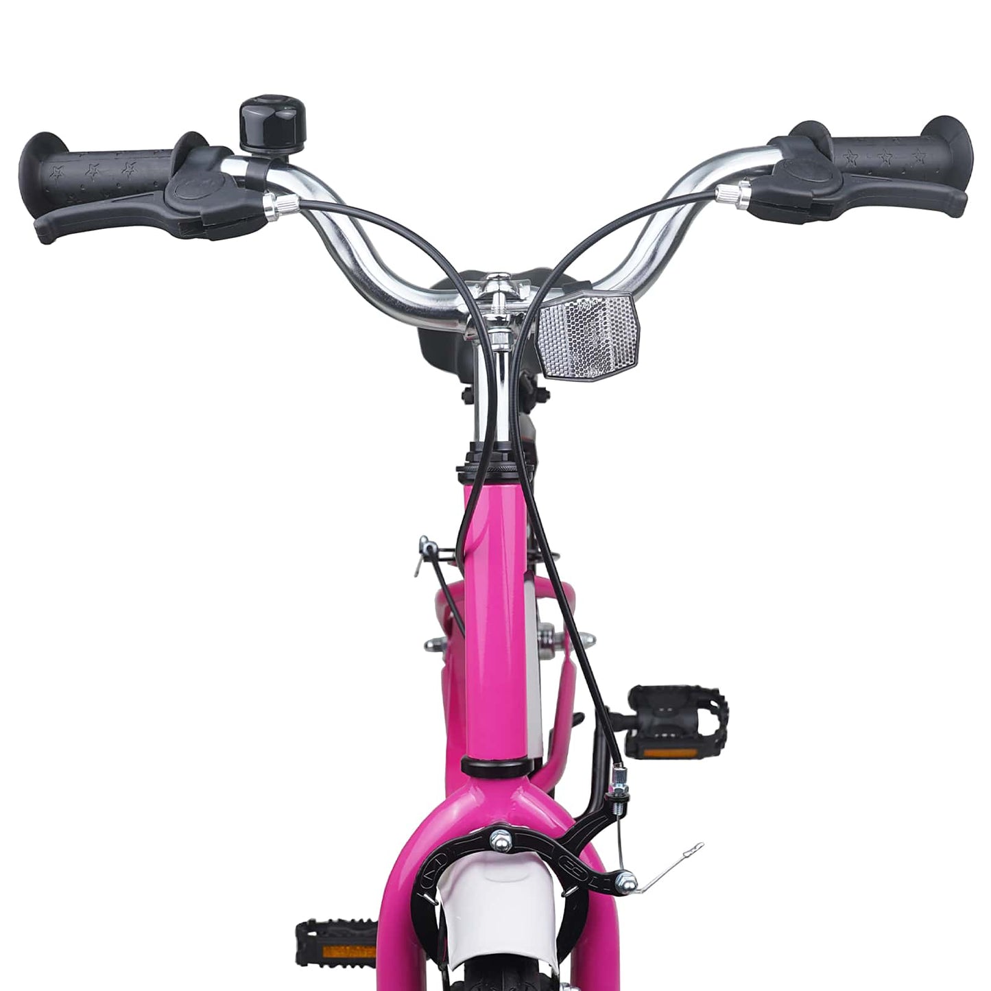 Kinderfahrrad 18 Zoll for 5-7 Years Old Pink Weiß