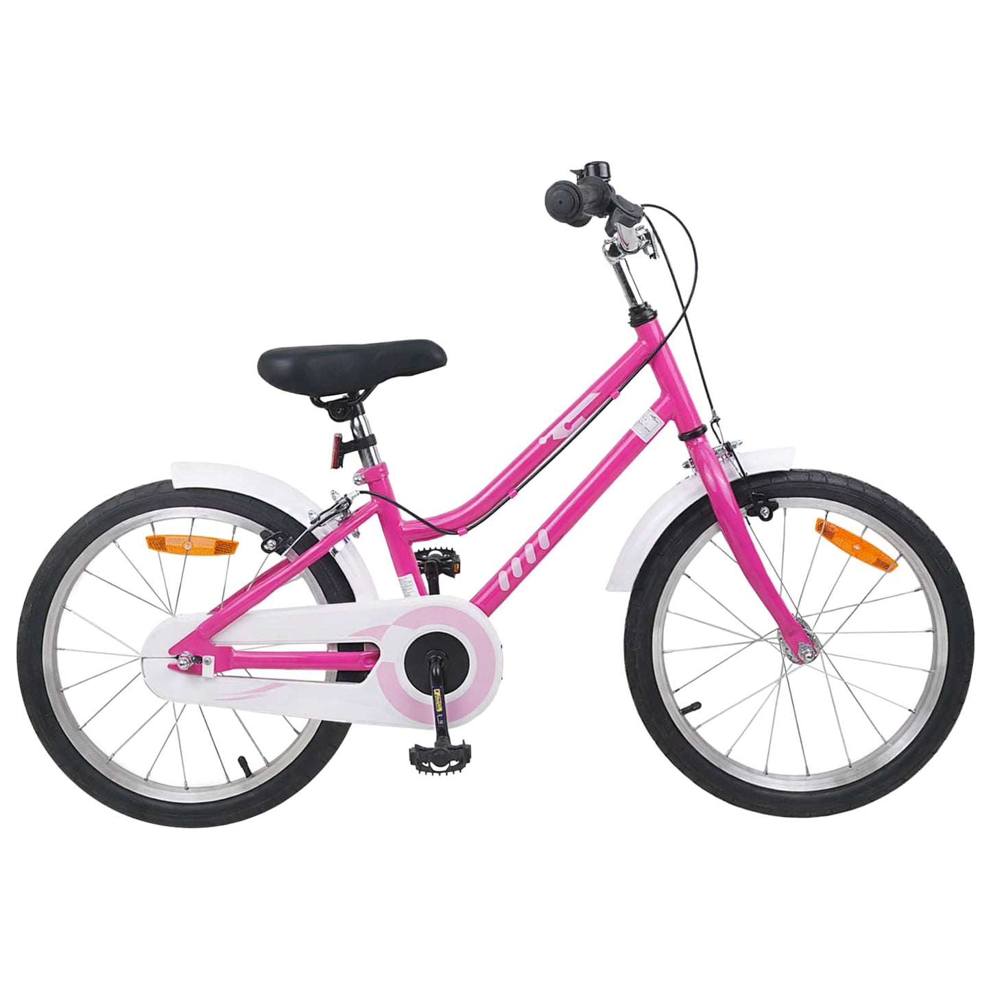 Kinderfahrrad 18 Zoll for 5-7 Years Old Pink Weiß