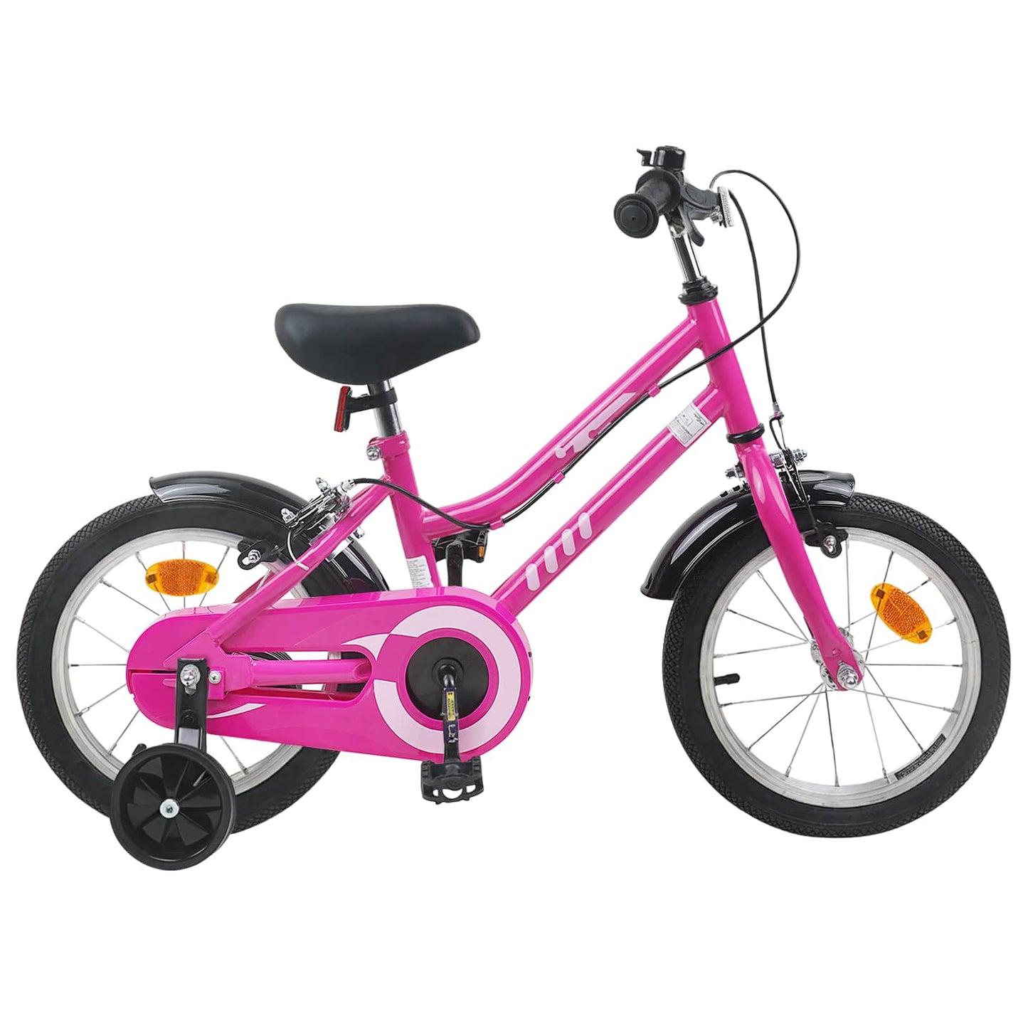 Kinderfahrrad 14 Zoll for 3-5 Years Old Pink Schwarz