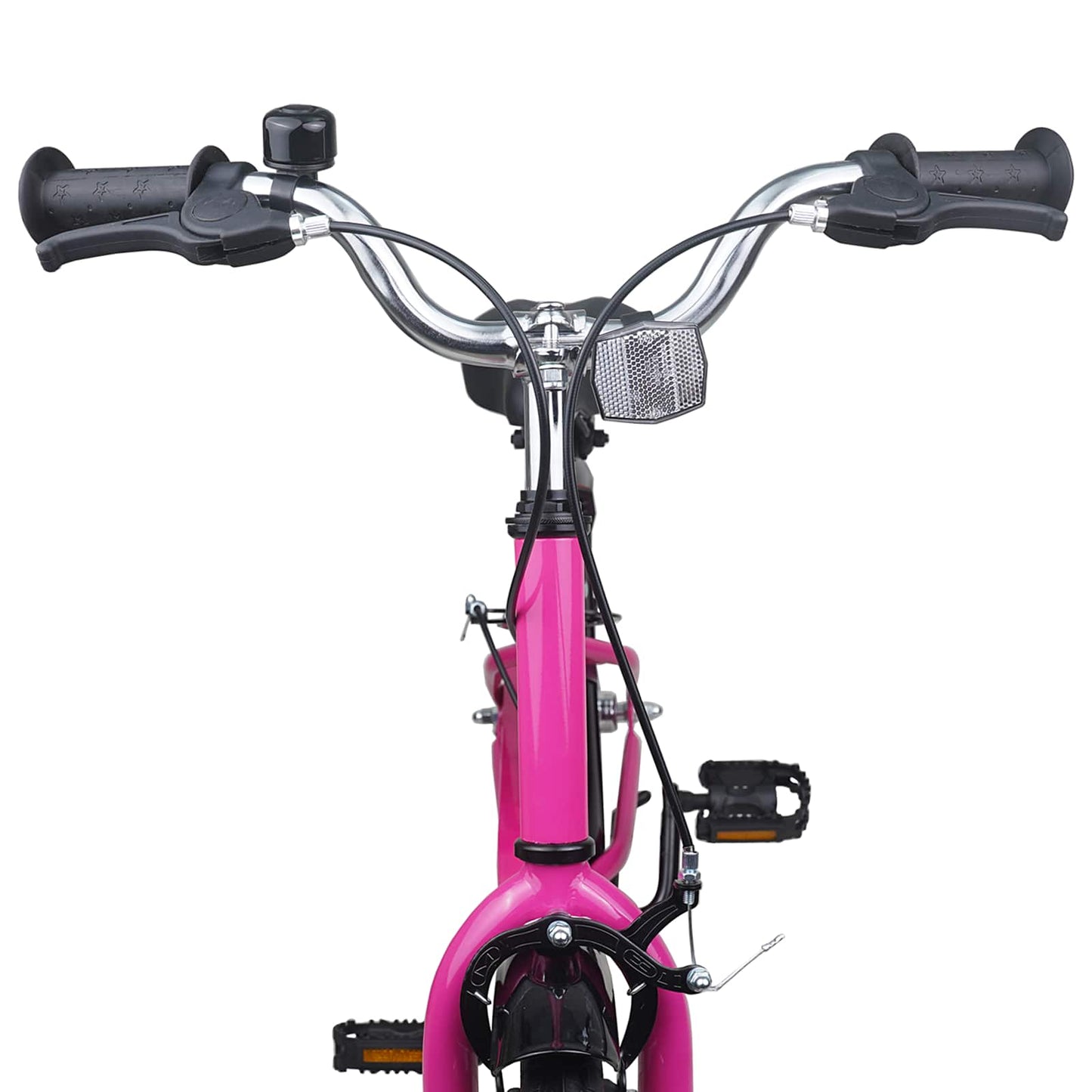 Kinderfahrrad 18 Zoll for 5-7 Years Old Pink Schwarz
