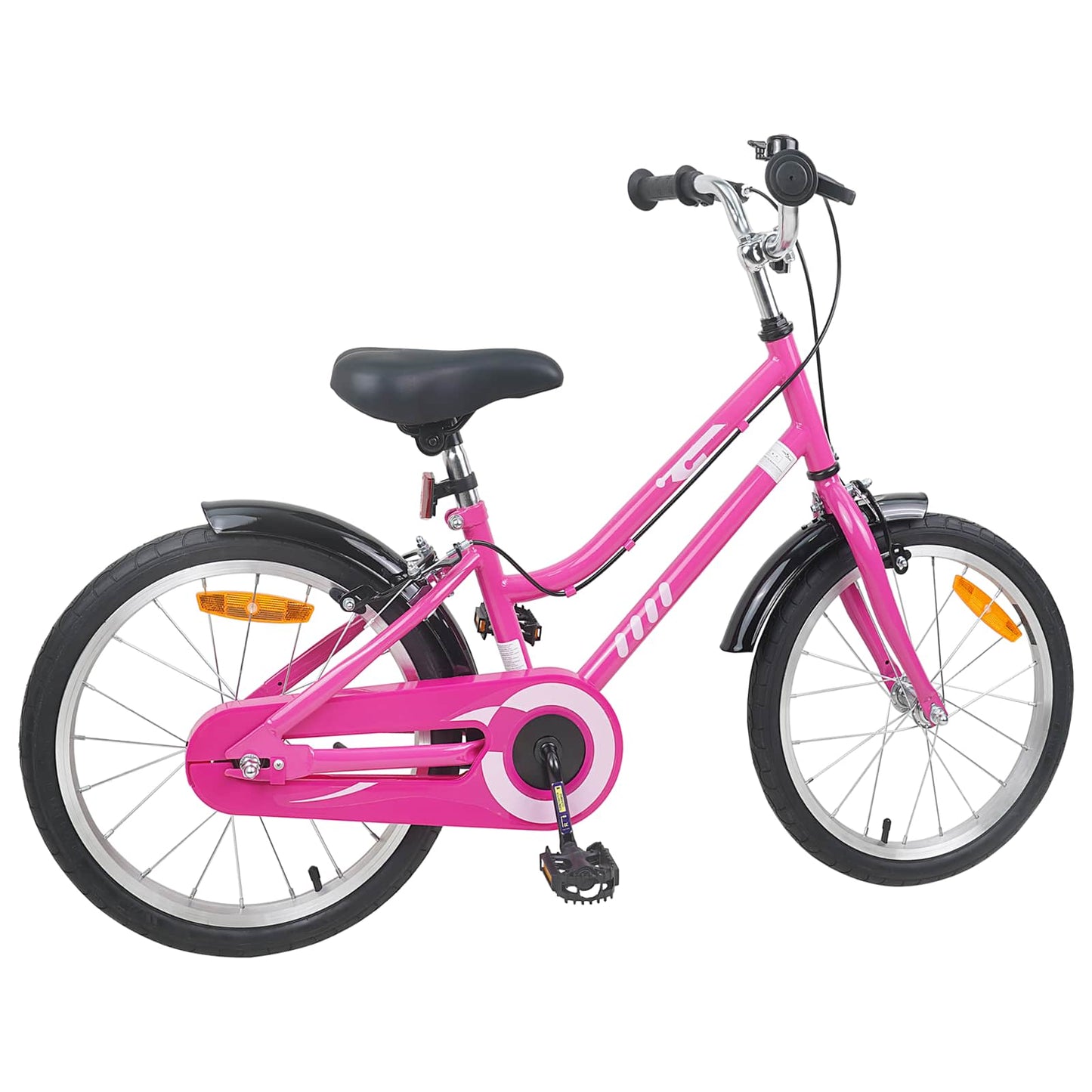 Kinderfahrrad 18 Zoll for 5-7 Years Old Pink Schwarz