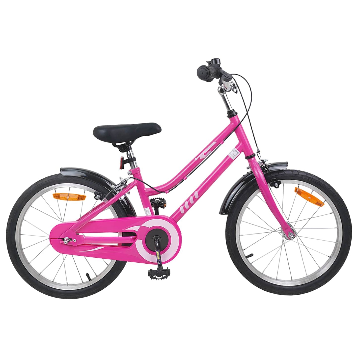 Kinderfahrrad 18 Zoll for 5-7 Years Old Pink Schwarz