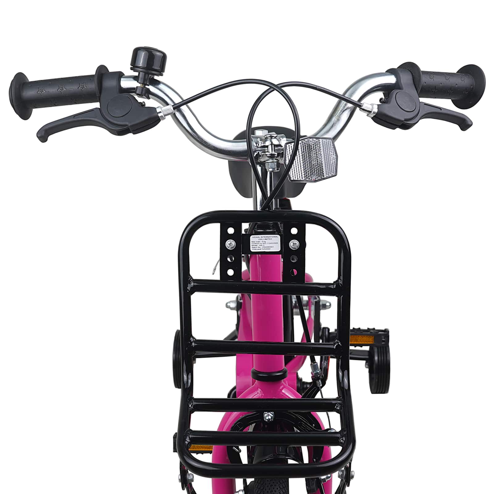 Kinderfahrrad 14 Zoll for 3-5 Years Old Rosa und Schwarz