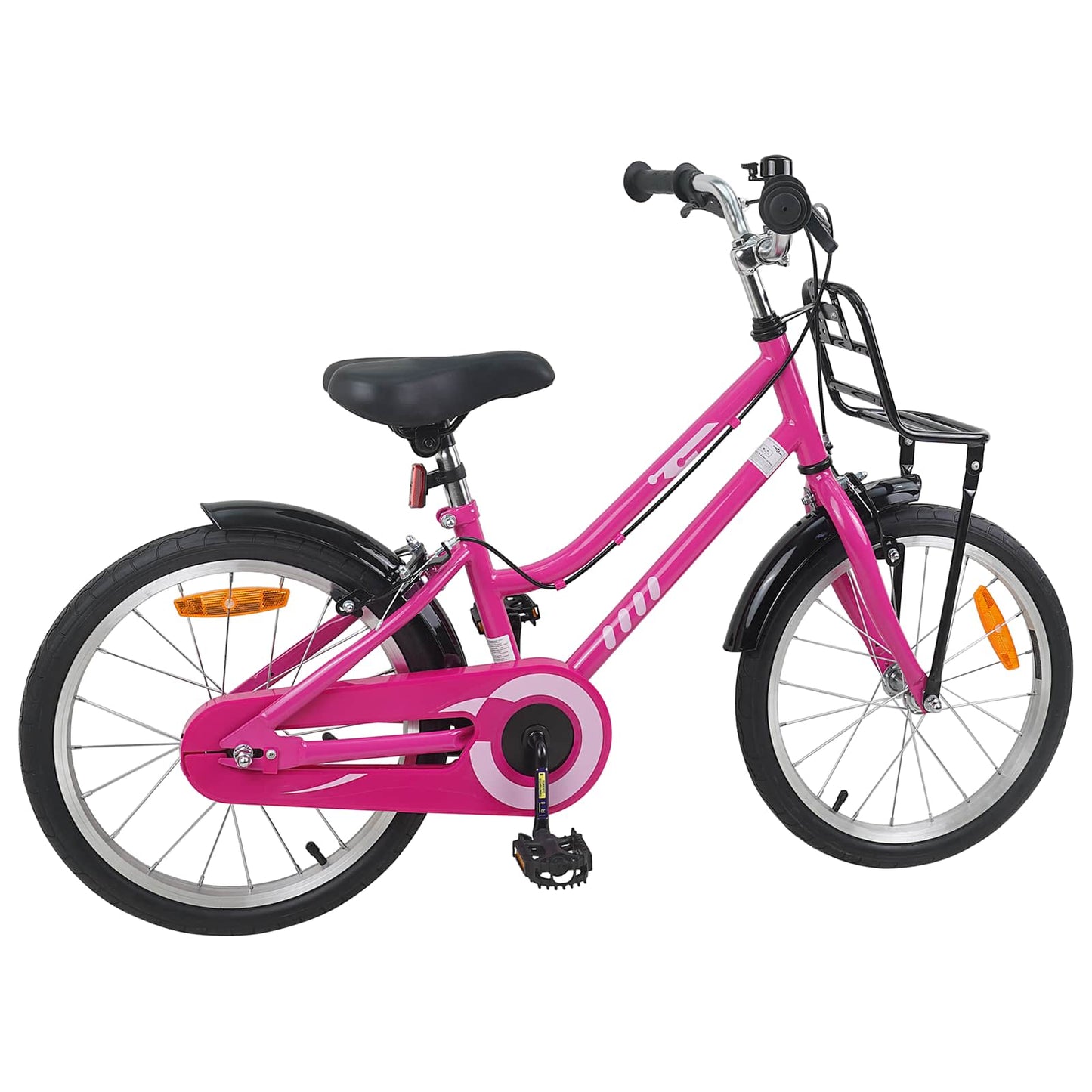 Kinderfahrrad 18 Zoll for 5-7 Years Old Rosa und Schwarz