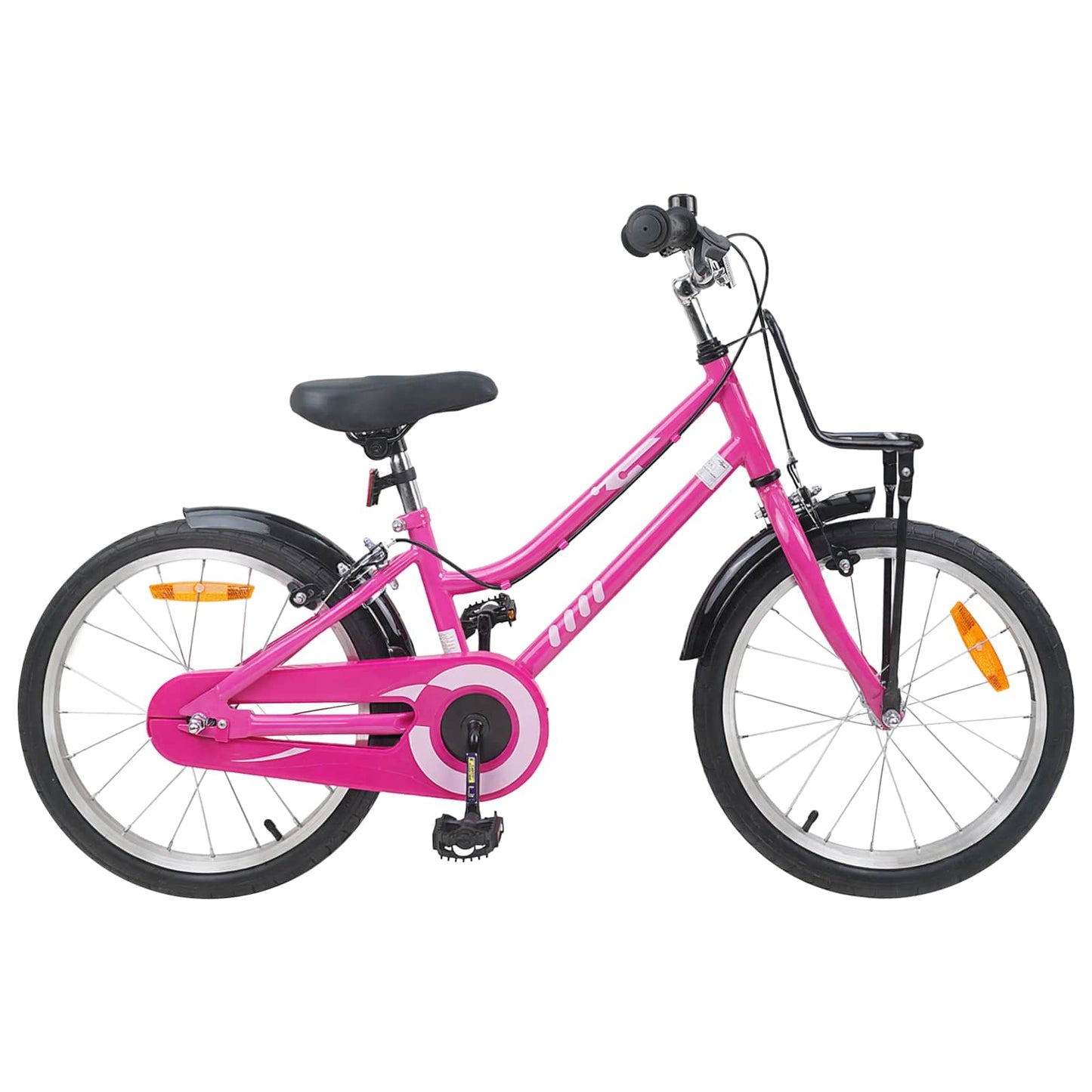Kinderfahrrad 18 Zoll for 5-7 Years Old Rosa und Schwarz