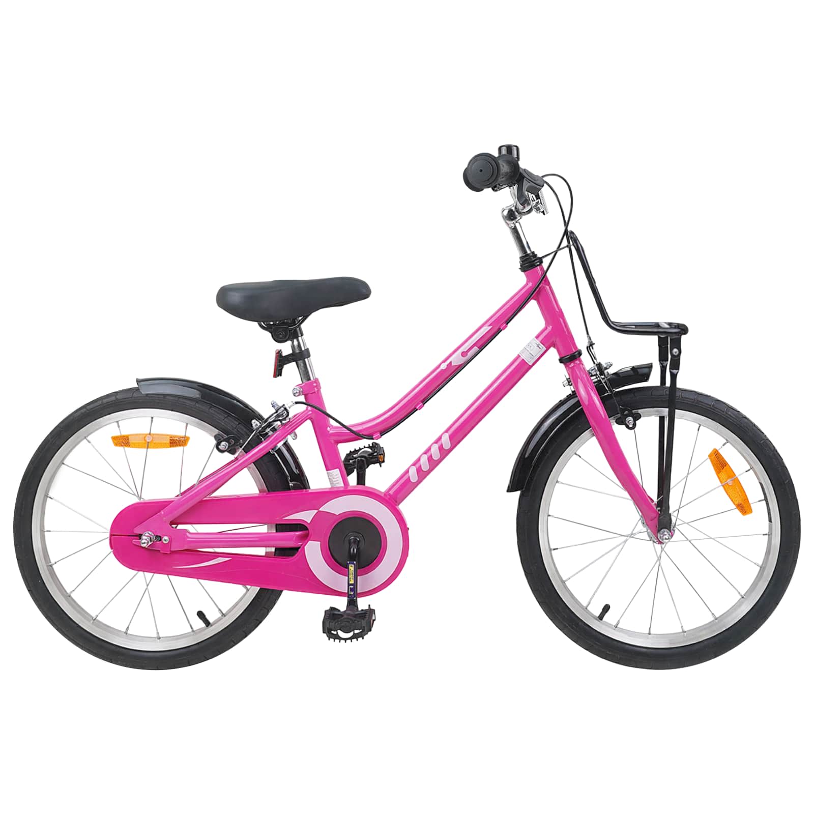 Kinderfahrrad 18 Zoll for 5-7 Years Old Rosa und Schwarz