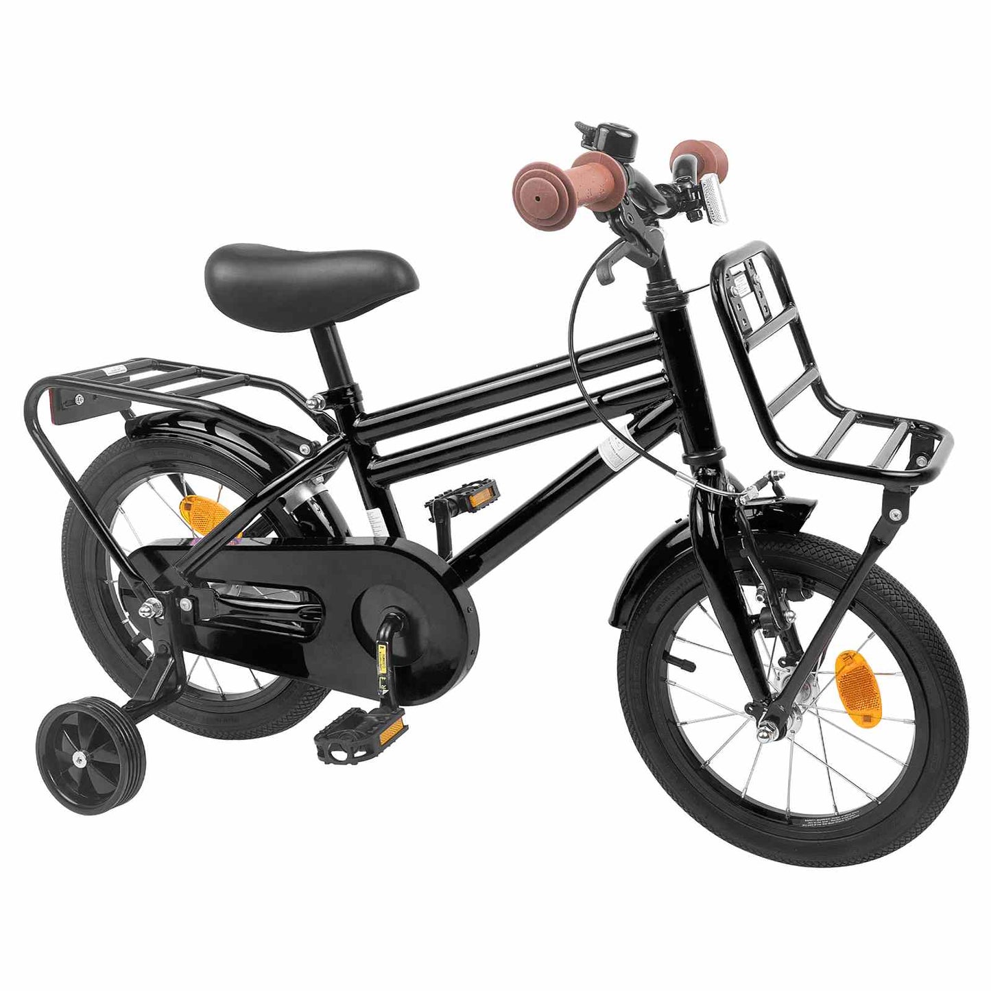 Kinderfahrrad 14 Zoll for 3-5 Years Old Schwarz