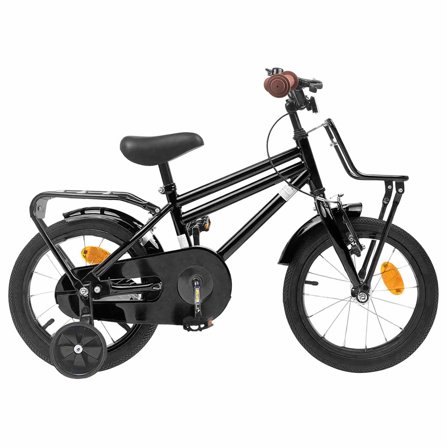 Kinderfahrrad 14 Zoll for 3-5 Years Old Schwarz