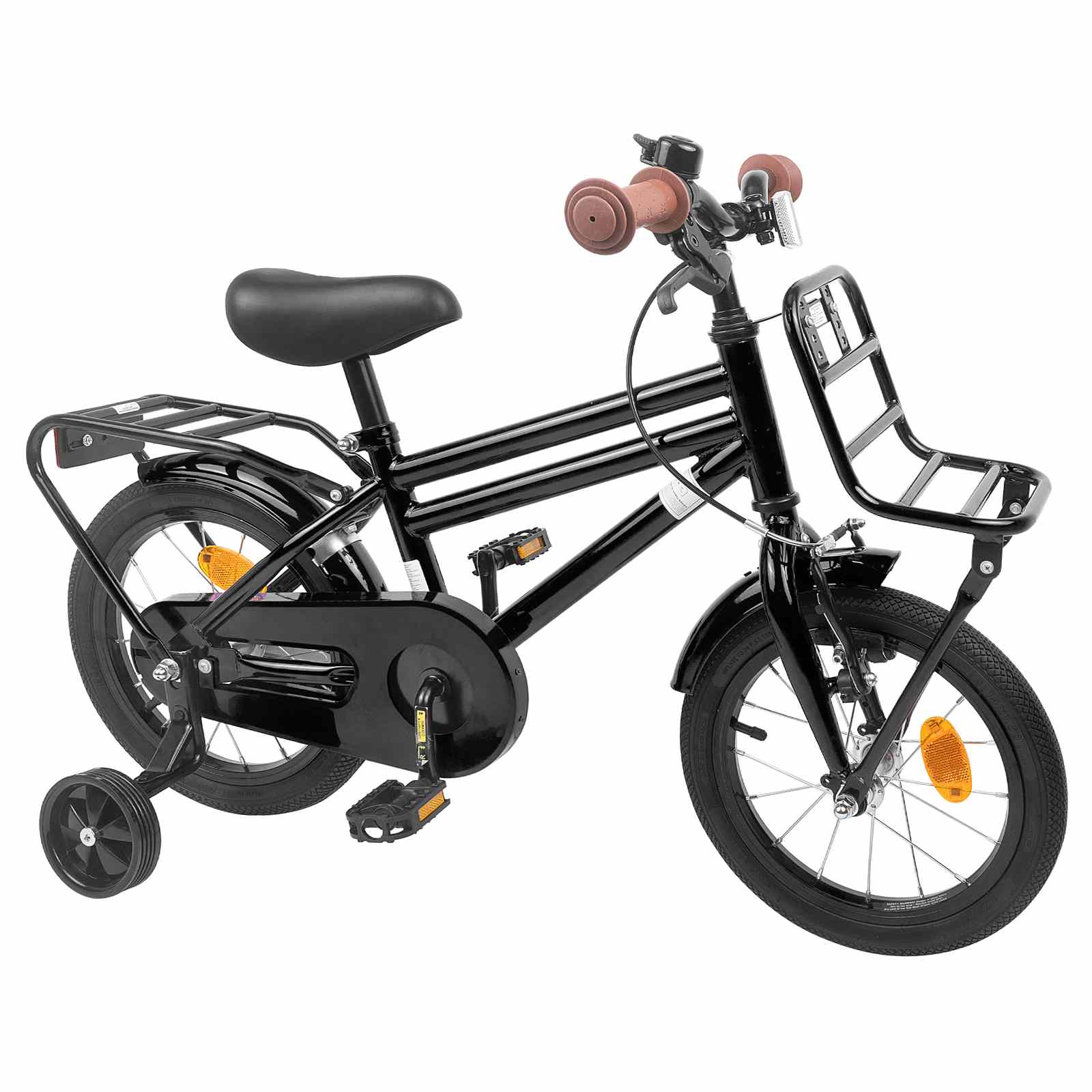 Kinderfahrrad 16 Zoll for 4-6 Years Old Schwarz