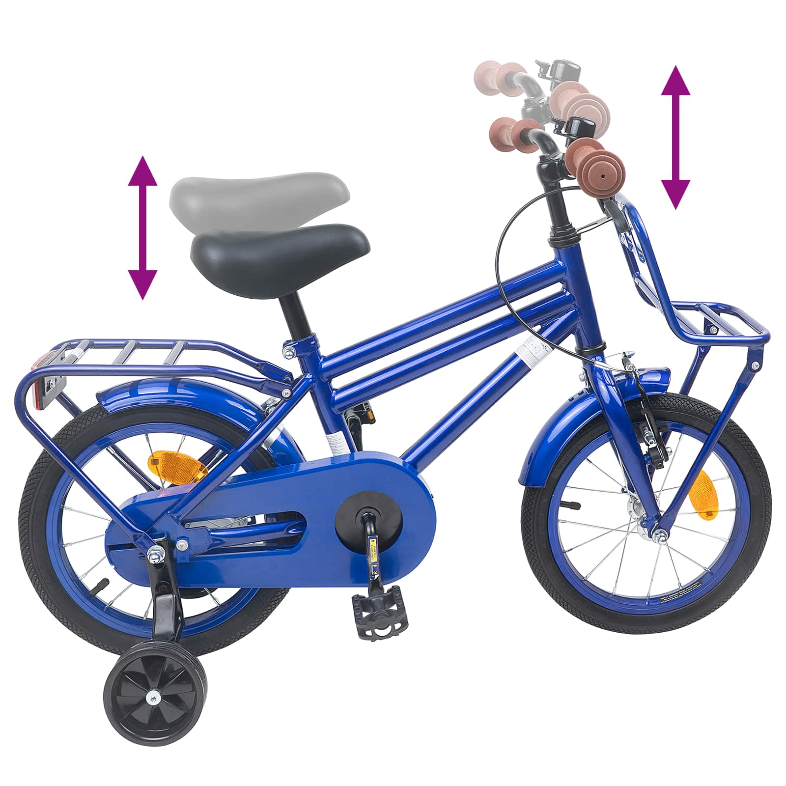 Kinderfahrrad 12 Zoll for 2 to 4 years old Dunkelblau