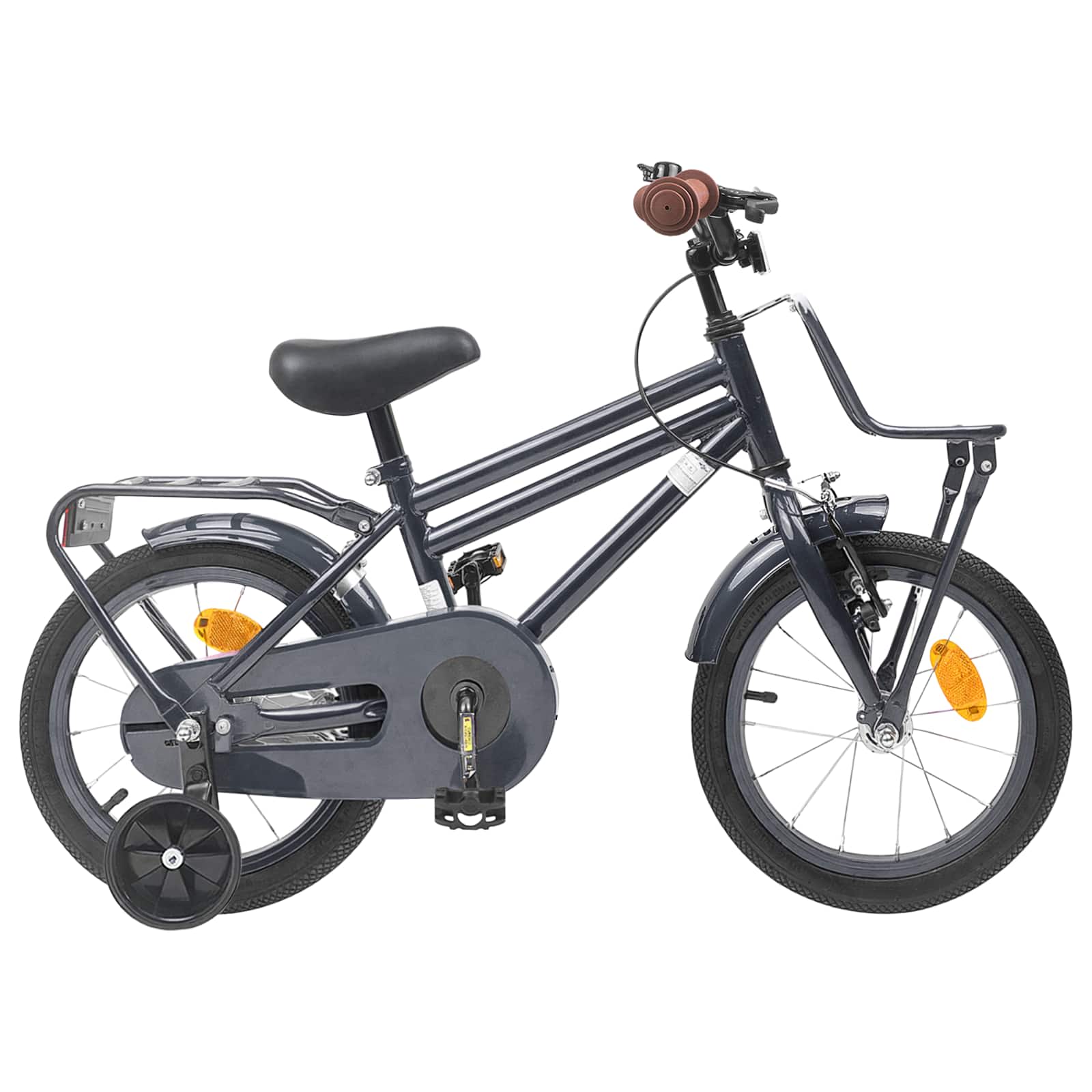 Kinderfahrrad 14 Zoll for 3-5 Years Old Dunkelgrau