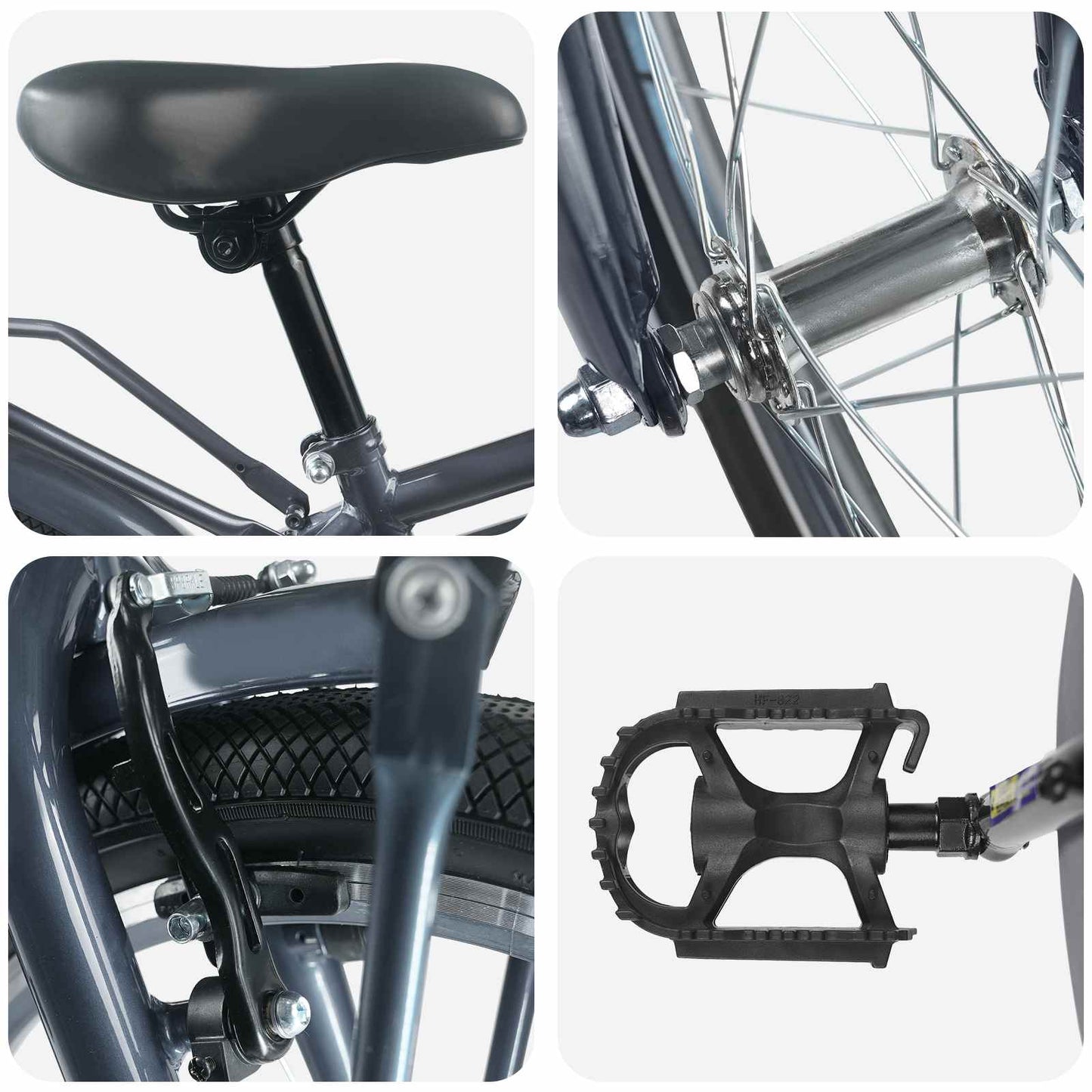 Kinderfahrrad 20 Zoll for kids aged 6 to 11 Dunkelgrau