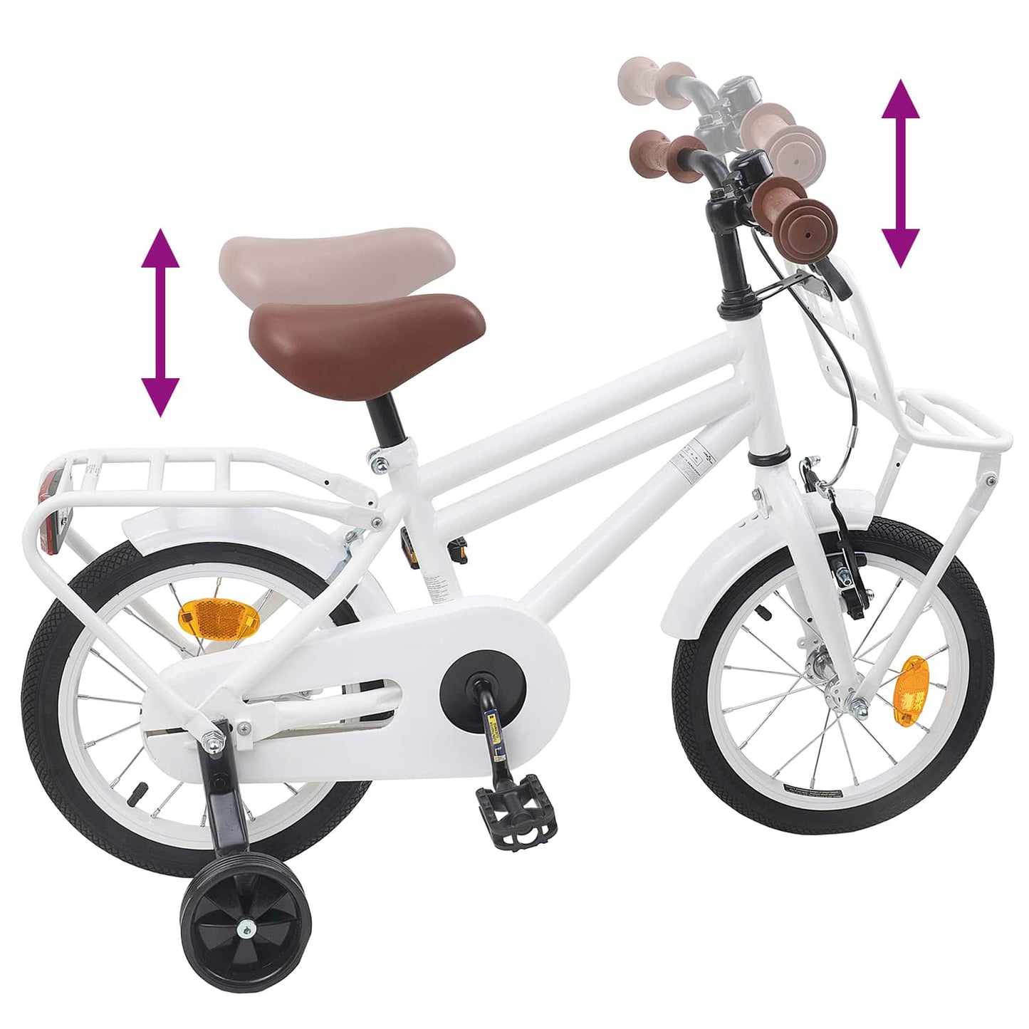 Kinderfahrrad 14 Zoll for 3-5 Years Old Weiß