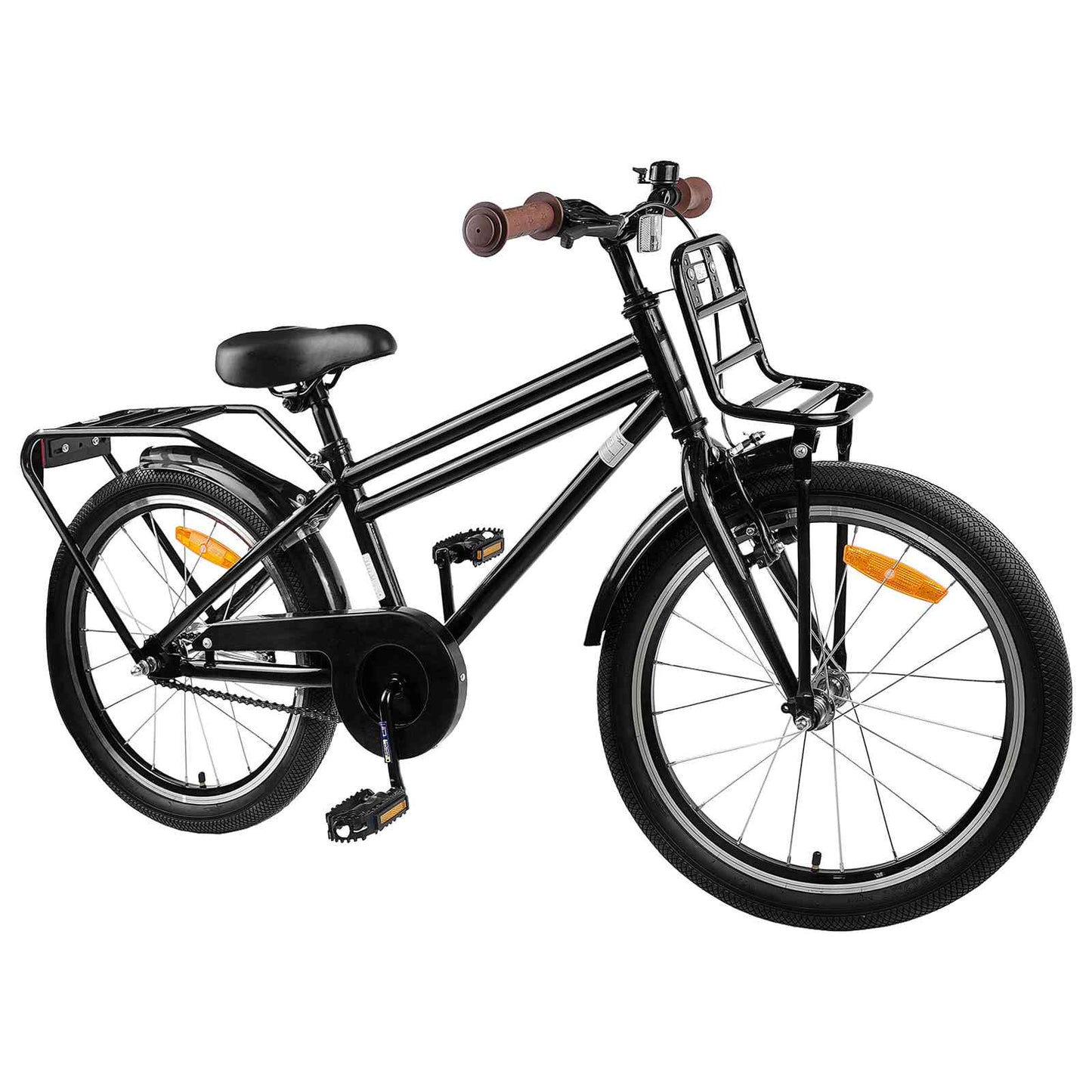Kinderfahrrad 18 Zoll for 5-7 Years Old Schwarz