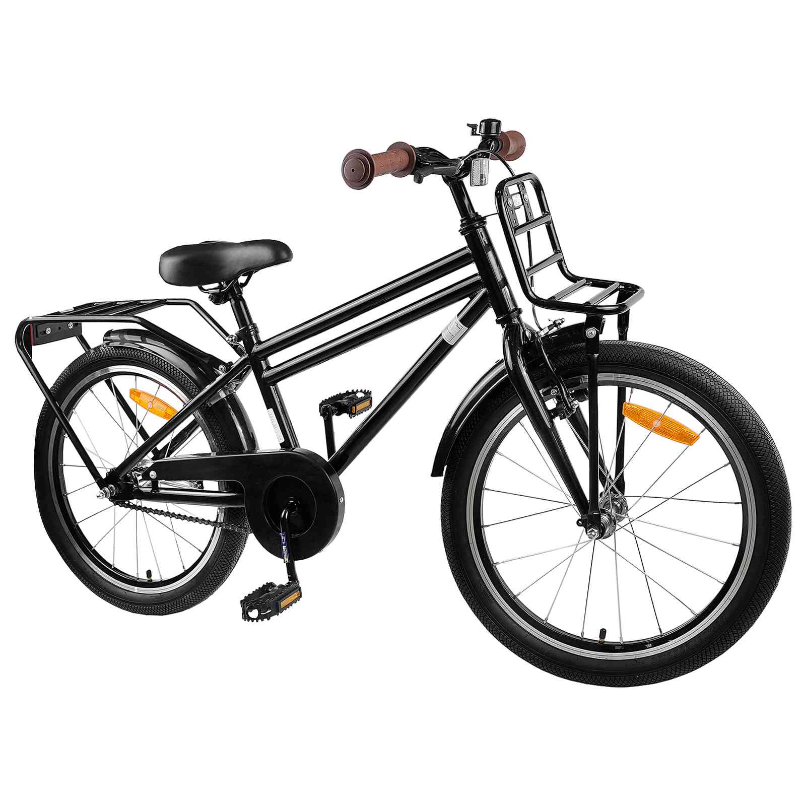 Kinderfahrrad 18 Zoll for 5-7 Years Old Schwarz