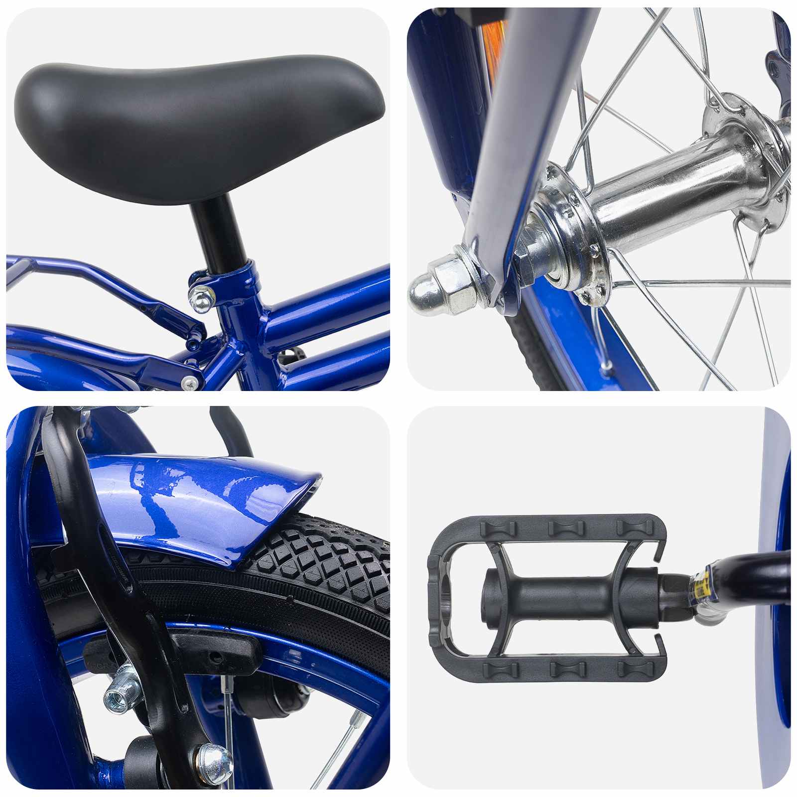 Kinderfahrrad 14 Zoll for 3-5 Years Old Dunkelblau