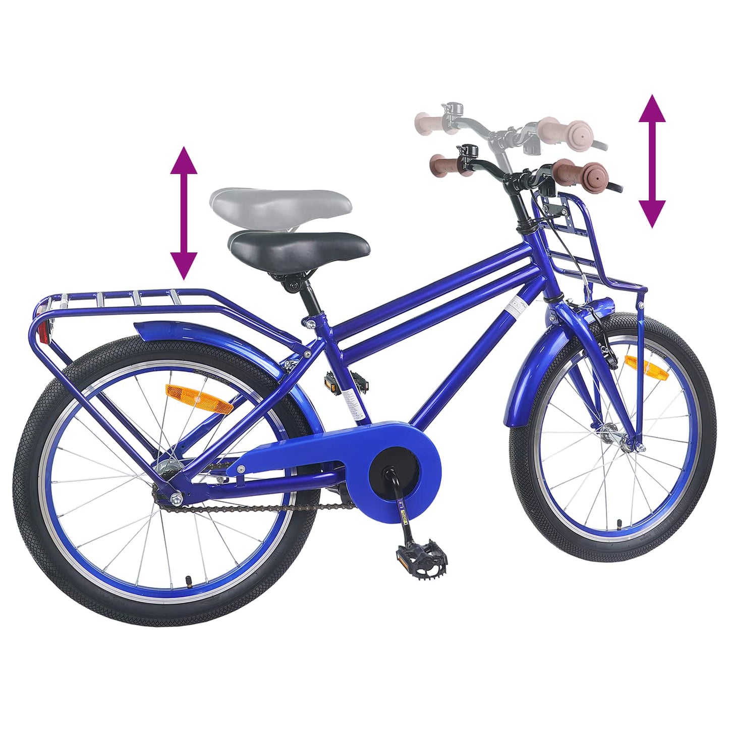 Kinderfahrrad 18 Zoll for 5-7 Years Old Dunkelblau