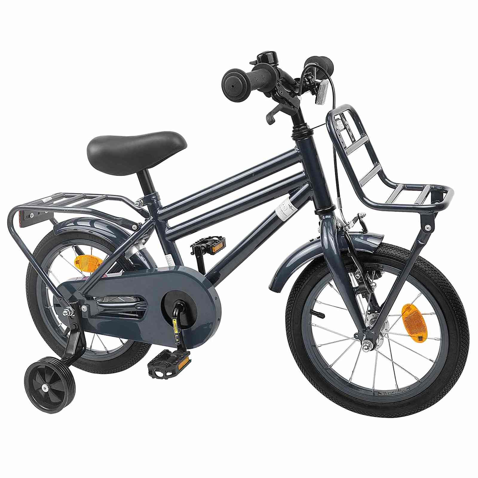 Kinderfahrrad 14 Zoll for 3-5 Years Old Dunkelgrau