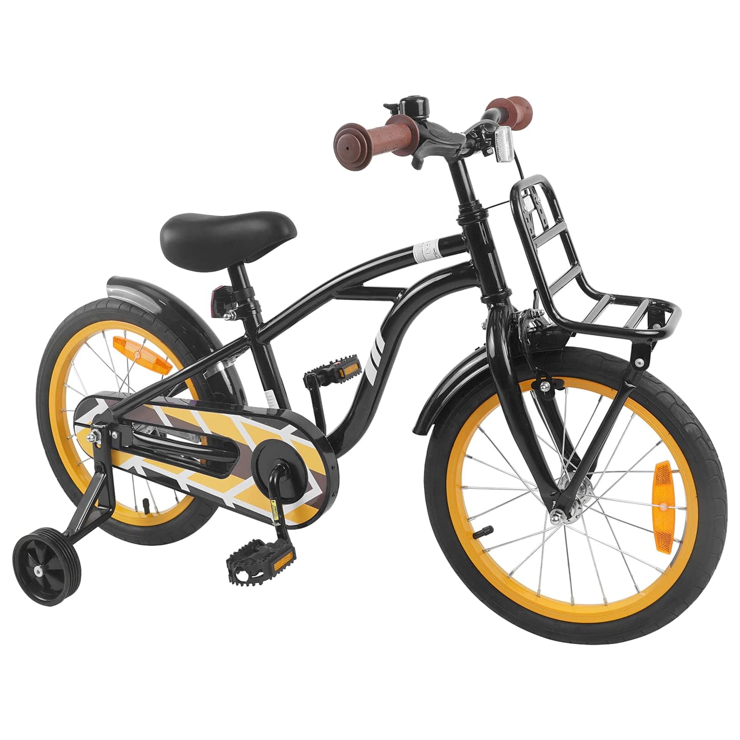 Kinderfahrrad 16 Zoll for 4-6 Years Old Schwarz