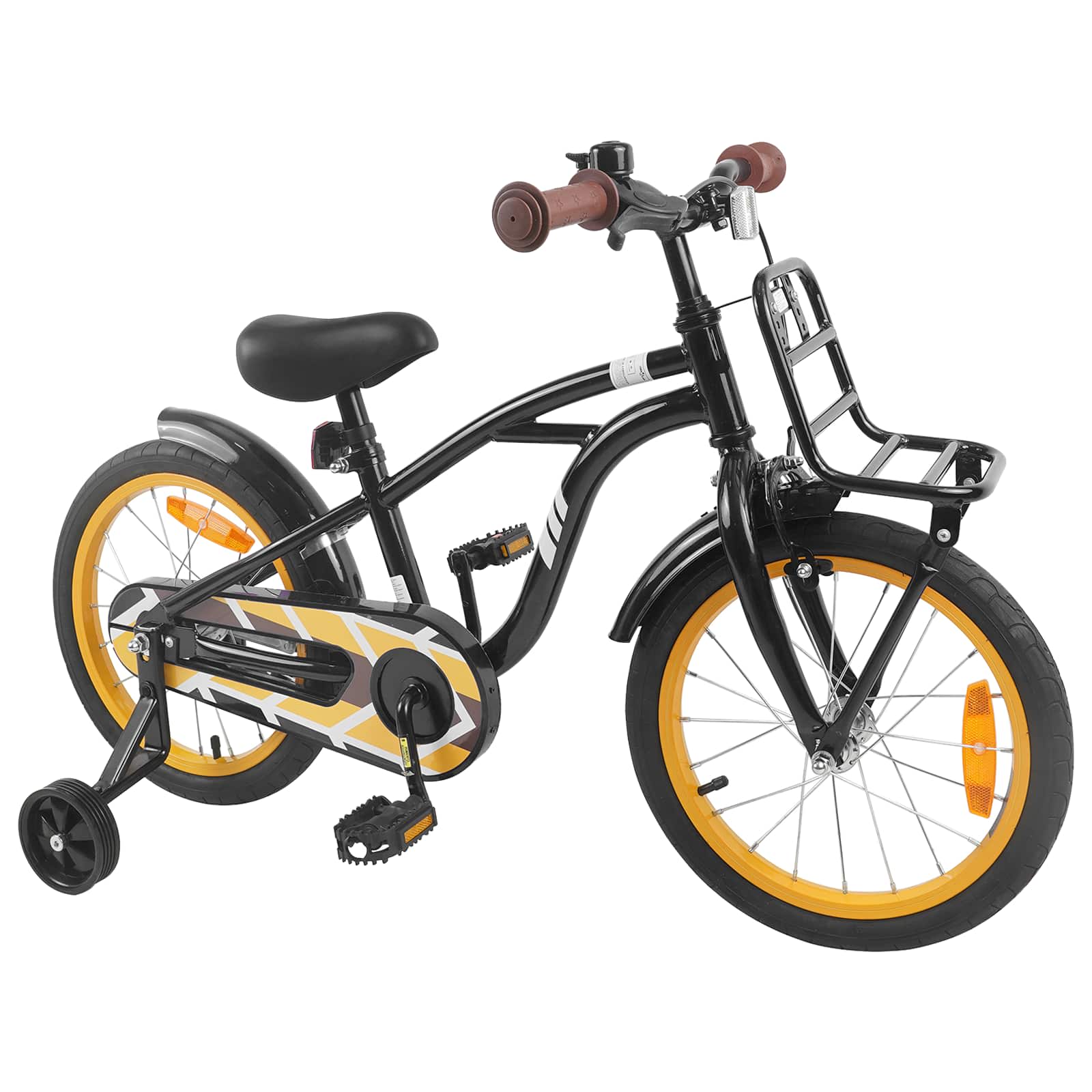 Kinderfahrrad 16 Zoll for 4-6 Years Old Schwarz