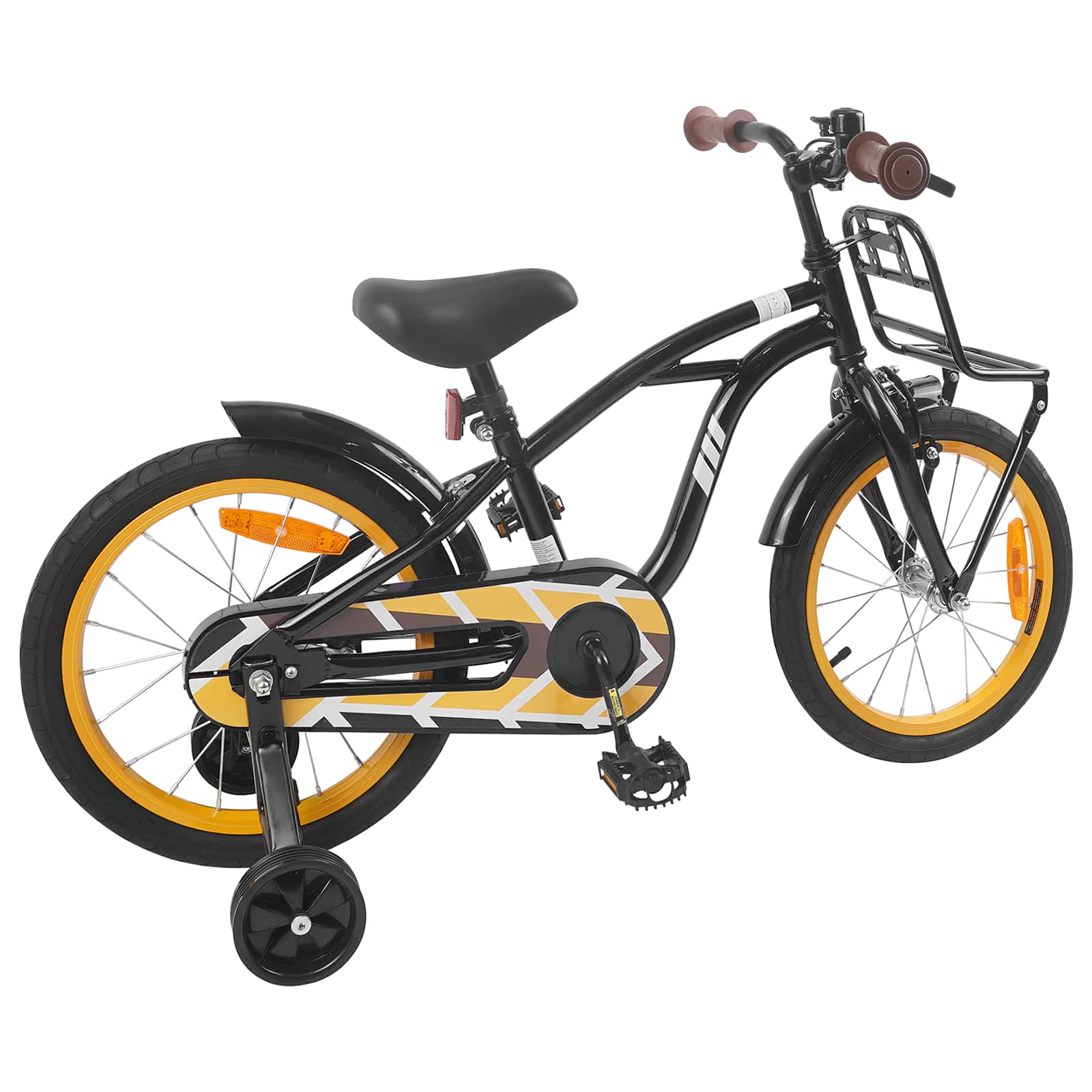 Kinderfahrrad 16 Zoll for 4-6 Years Old Schwarz