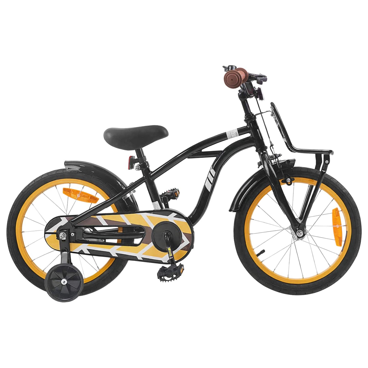 Kinderfahrrad 16 Zoll for 4-6 Years Old Schwarz