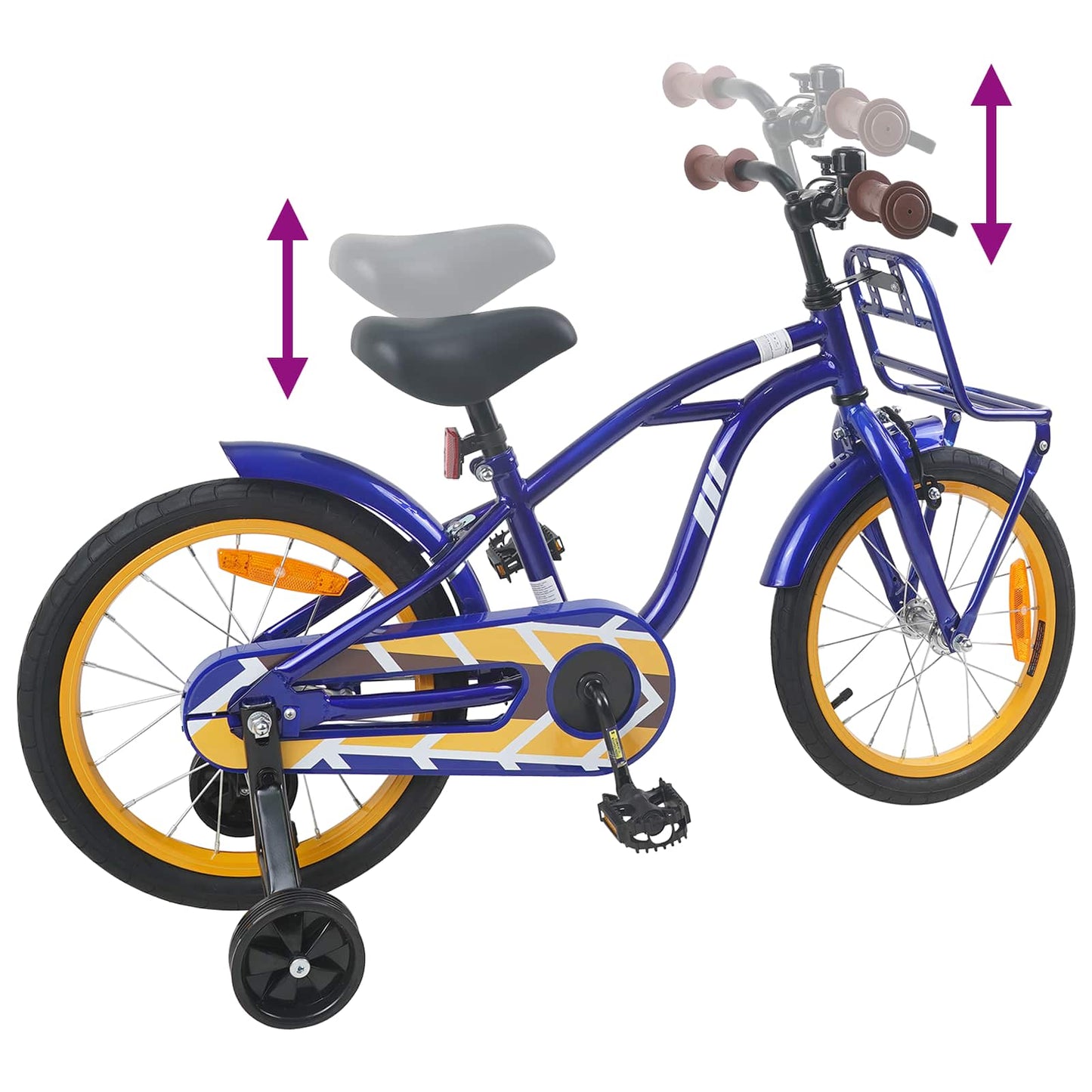 Kinderfahrrad 16 Zoll for 4-6 Years Old Dunkelblau