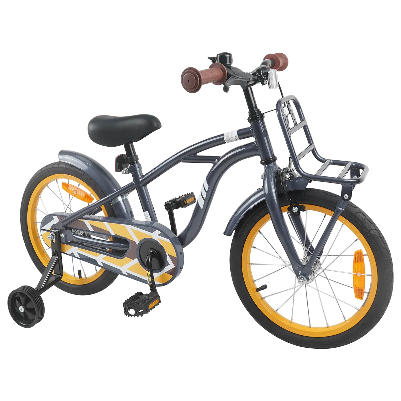 Kinderfahrrad 16 Zoll for 4-6 Years Old Dunkelgrau