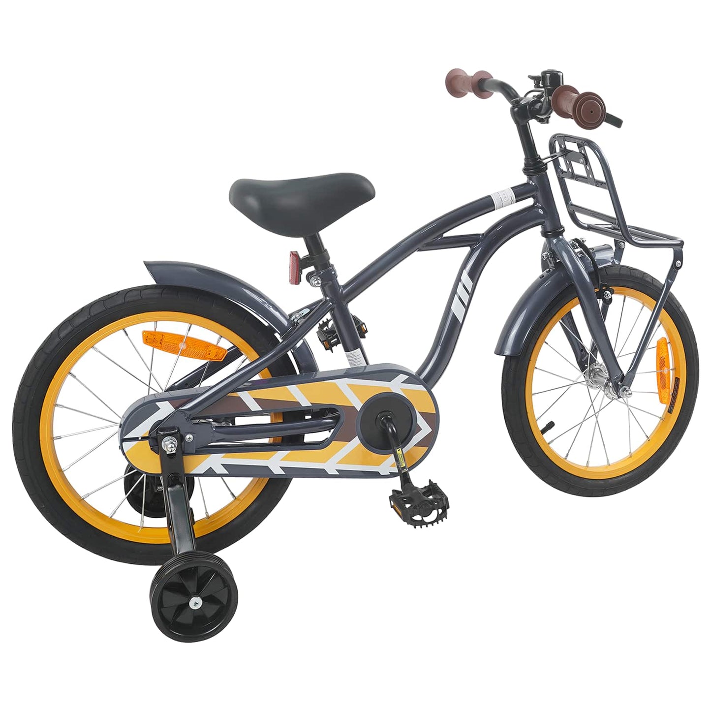 Kinderfahrrad 16 Zoll for 4-6 Years Old Dunkelgrau