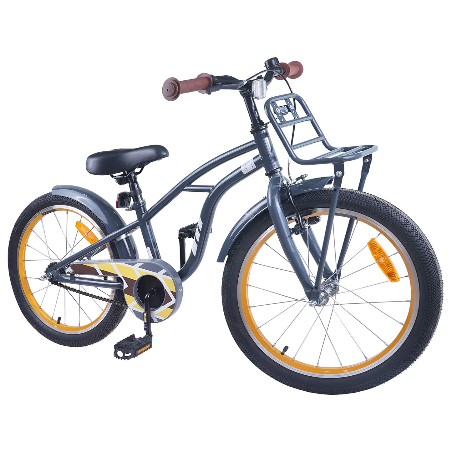 Kinderfahrrad 18 Zoll for 5-7 Years Old Dunkelgrau