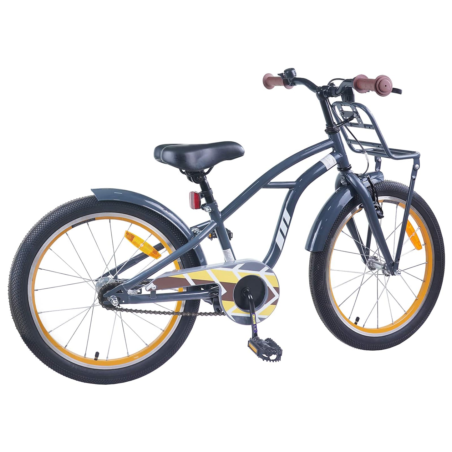 Kinderfahrrad 18 Zoll for 5-7 Years Old Dunkelgrau
