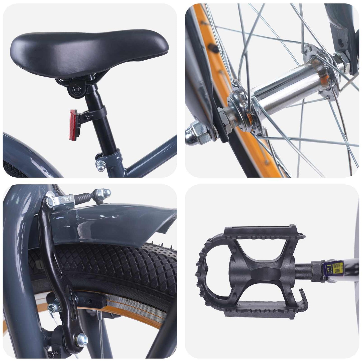 Kinderfahrrad 20 Zoll for kids aged 6 to 11 Dunkelgrau