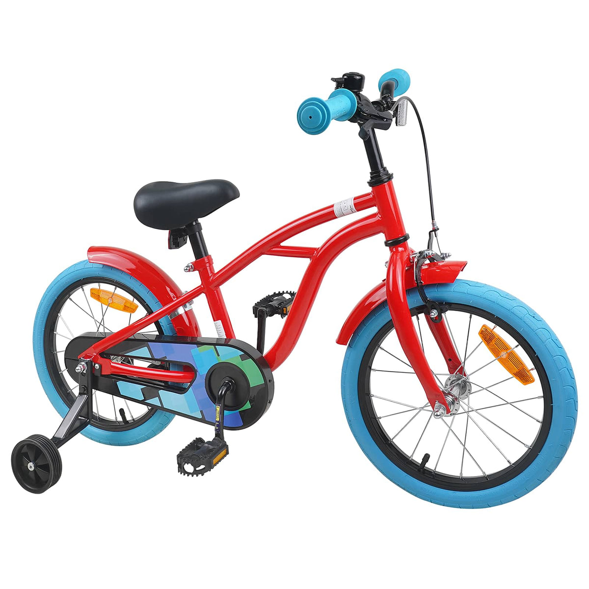 Kinderfahrrad 16 Zoll für 4-6 Jahre alt Rot