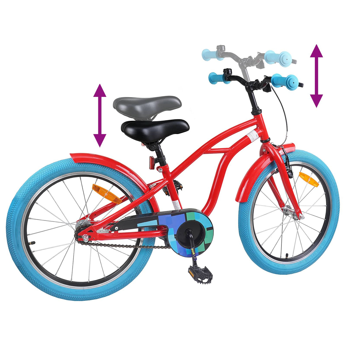 Kinderfahrrad 20 Zoll für 6-11 Jahre alt Rot